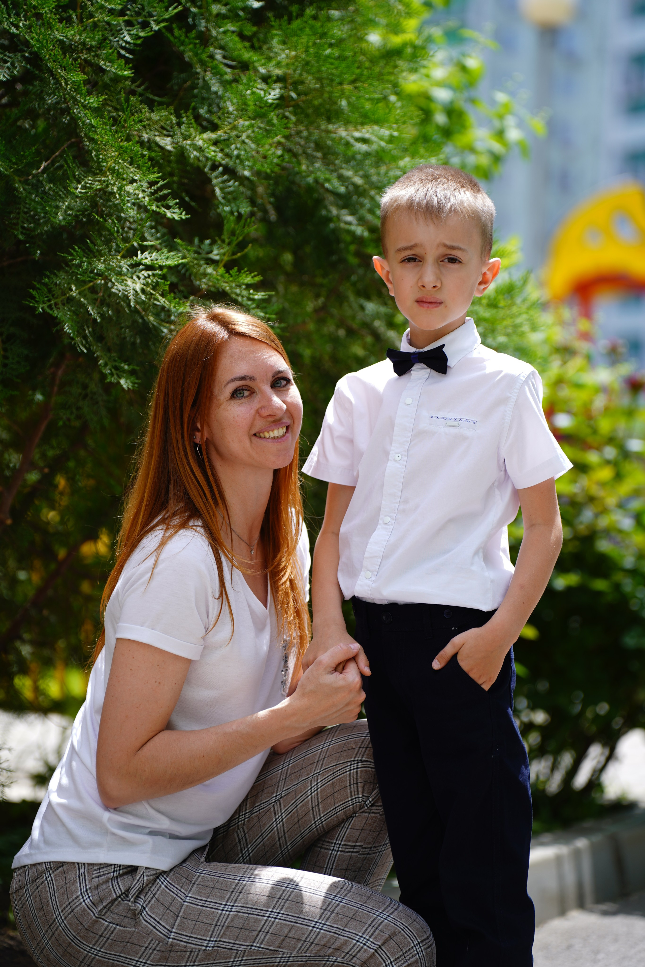 Выпускной. После мероприятия по желанию родителей фотографируем с ребенком