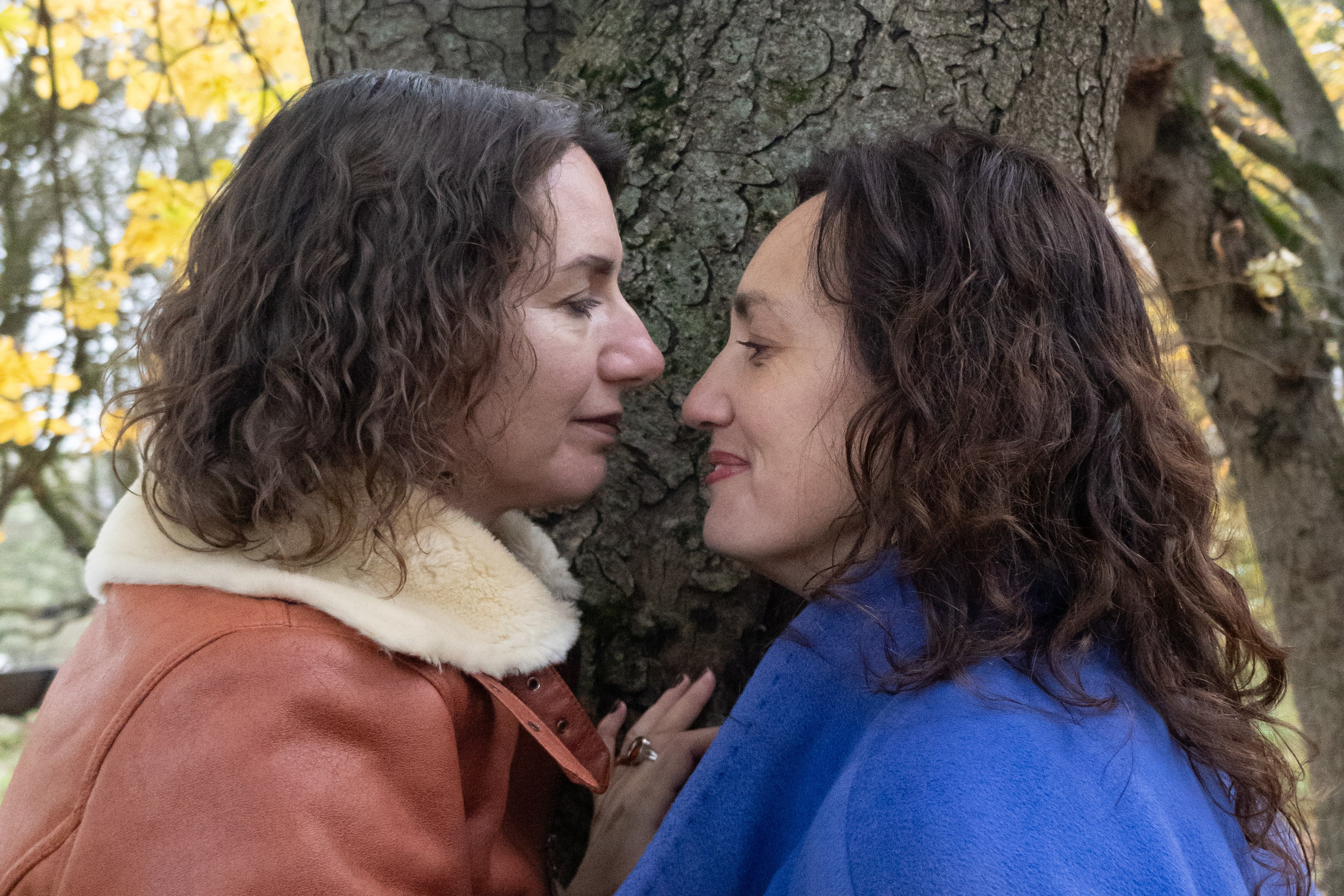 Due amiche, autumn, fall, foliage, photoshooting al parco