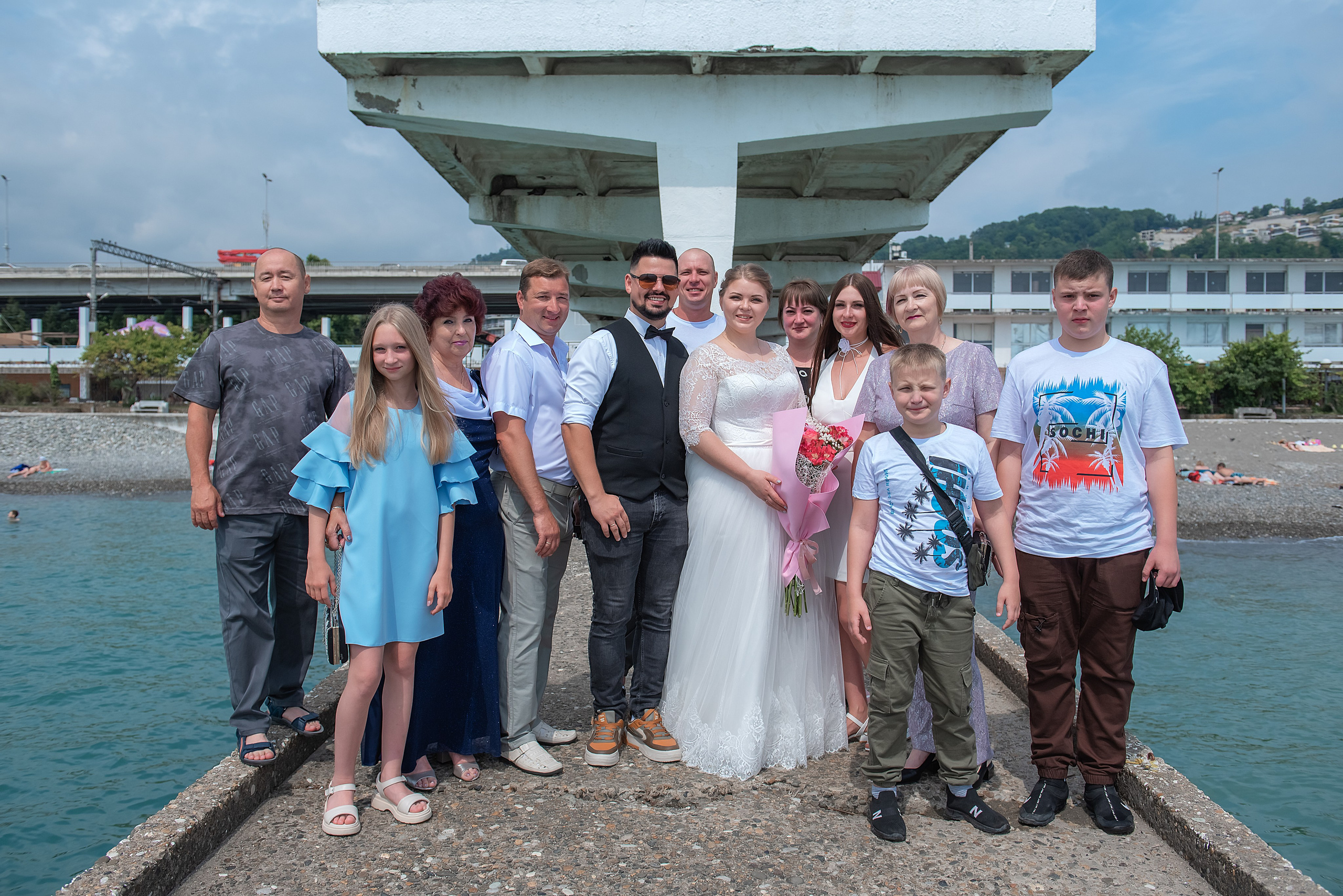 Свадебный банкет и прогулка на море. Семейный и коммерческий фотограф в Сочи Александр Бодунов