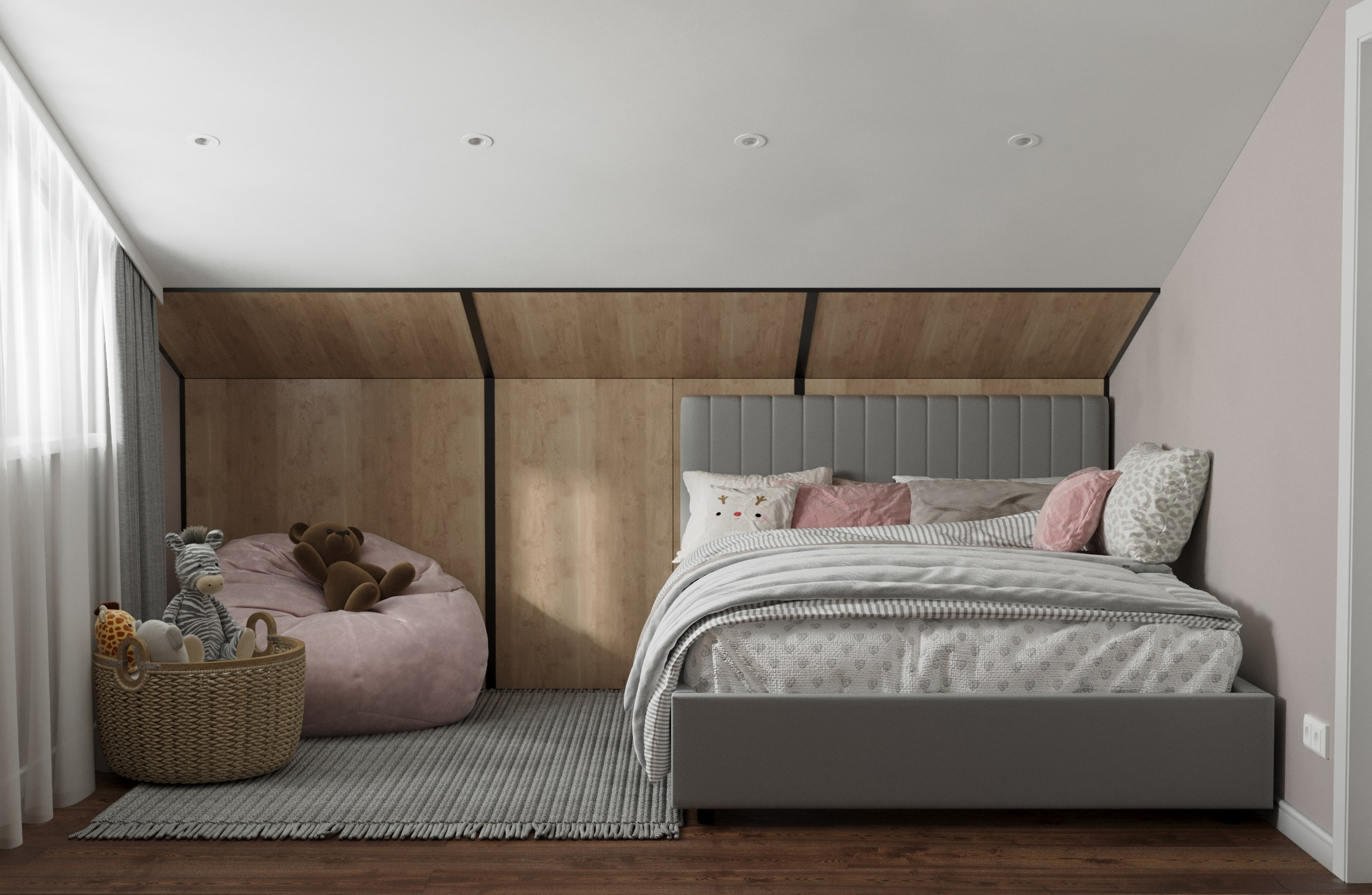 Проект квартиры в Хрустальном парке. 3D-дизайнер Кристина Пуляевская