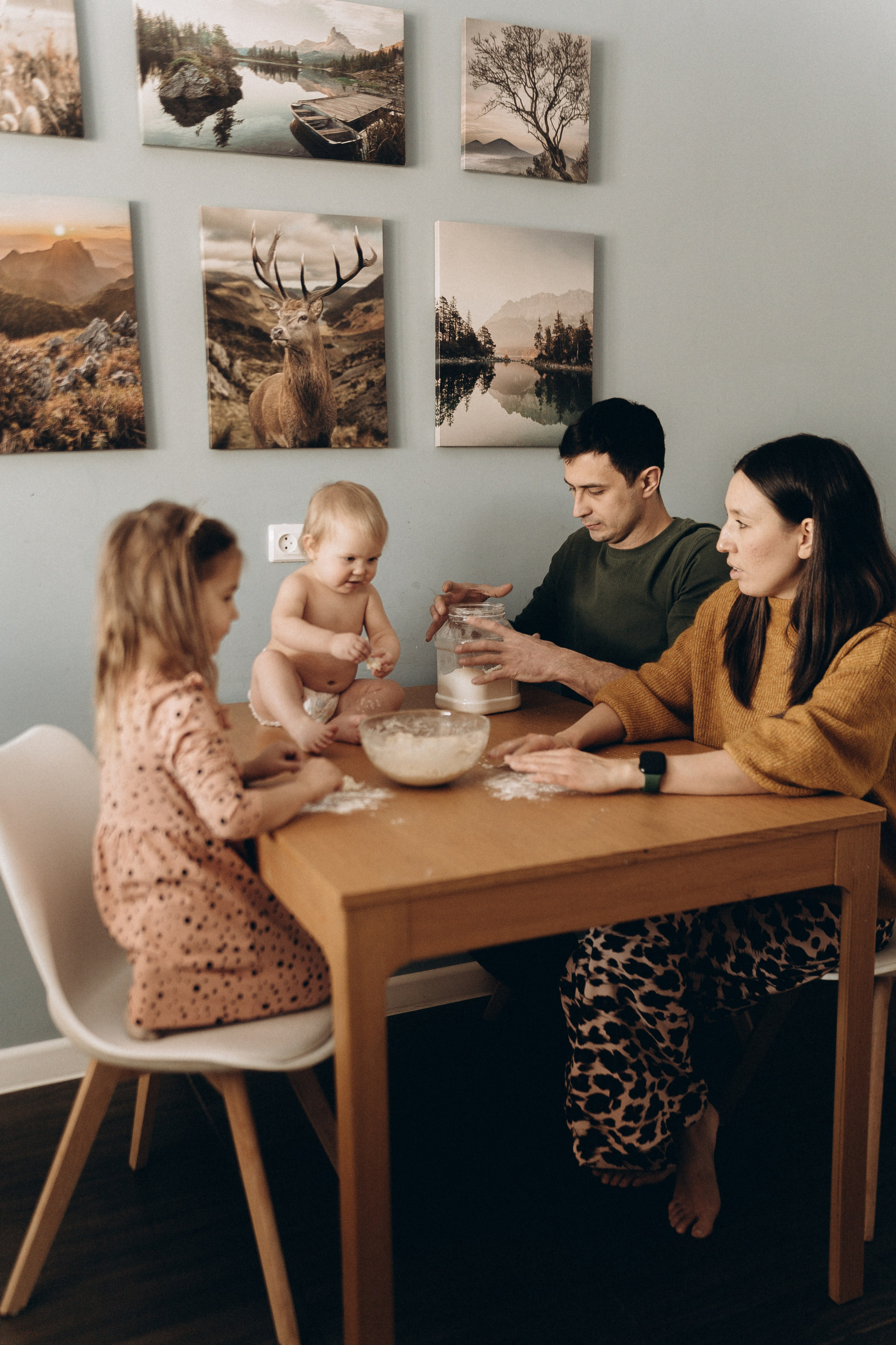 Роззи, Майкл, Лира и Яна. Семейный и домашний фотограф в Уфе Ирина Гарасюта