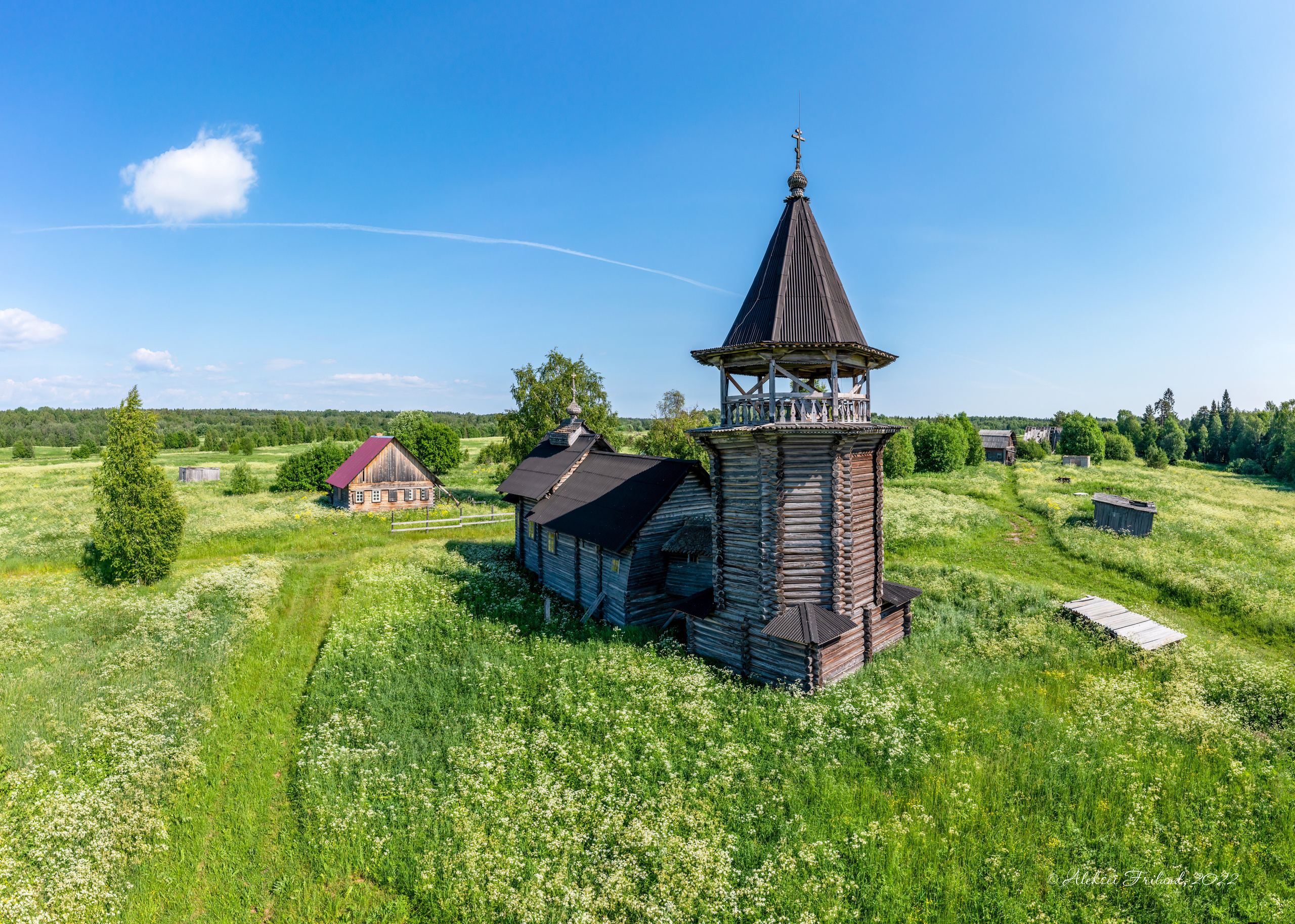 Деревянная архитектура Карелии. Аэросъемка. Фото и Видео в Карелии. Алексей Фрилунд