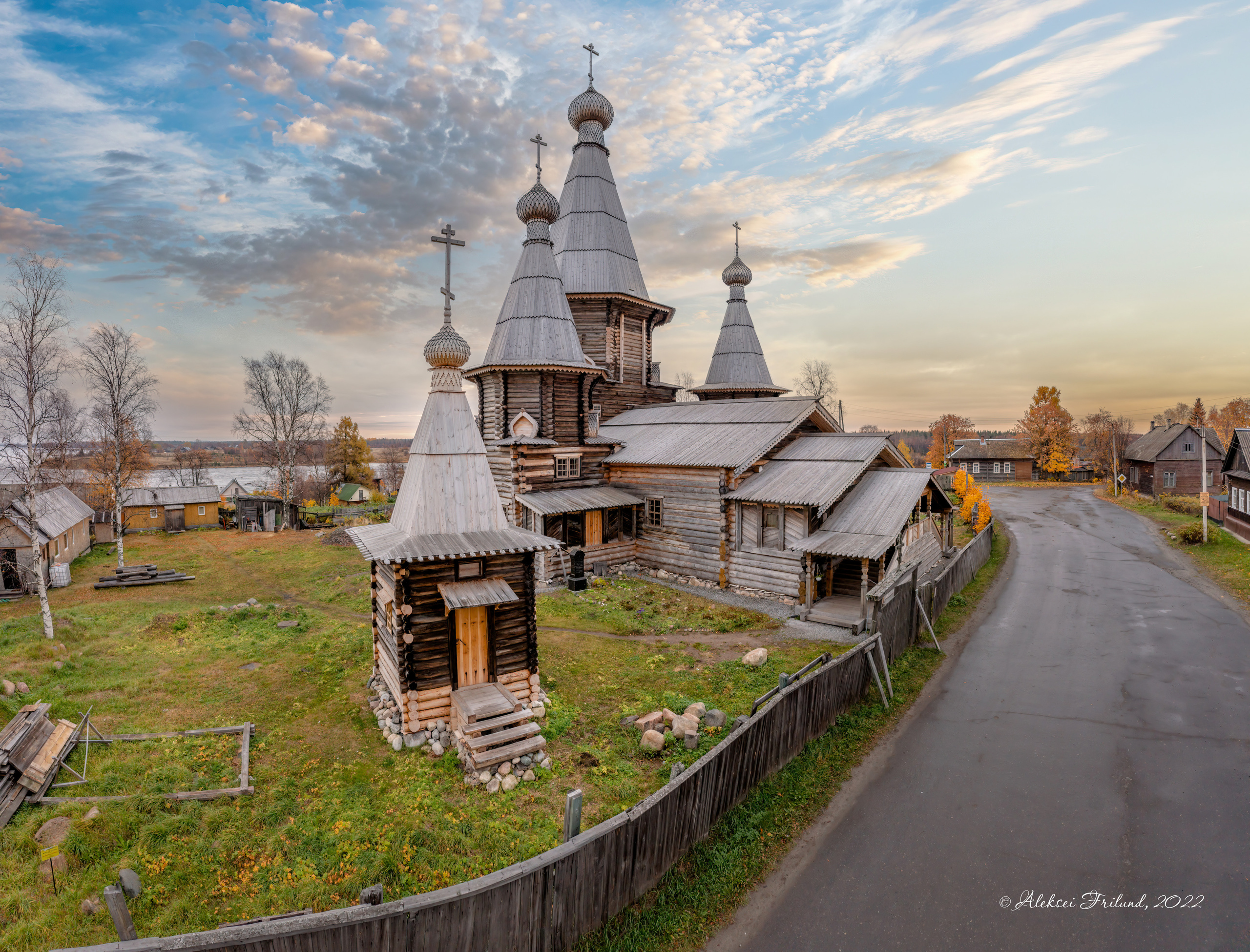 Деревянная архитектура Карелии. Аэросъемка. Фото и Видео в Карелии. Алексей Фрилунд