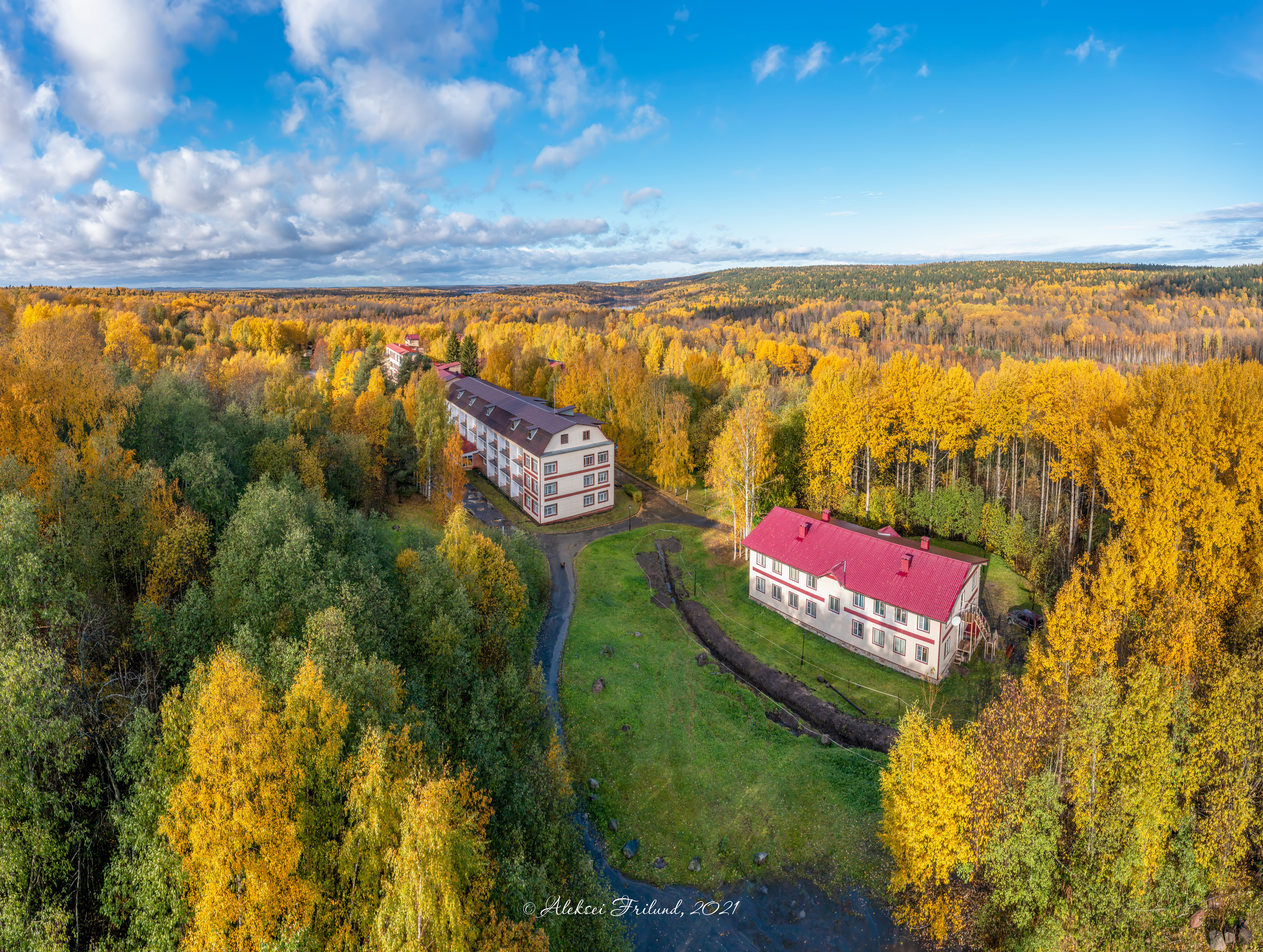 Курорт Марциальные воды. Аэросъемка. Фото и Видео в Карелии. Алексей Фрилунд