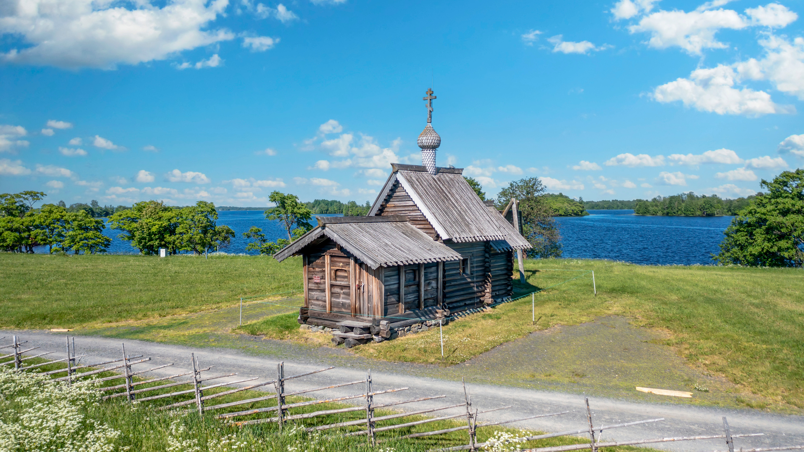Кижи (историко-архитектурный музей). Аэросъемка. Фото и Видео в Карелии. Алексей Фрилунд