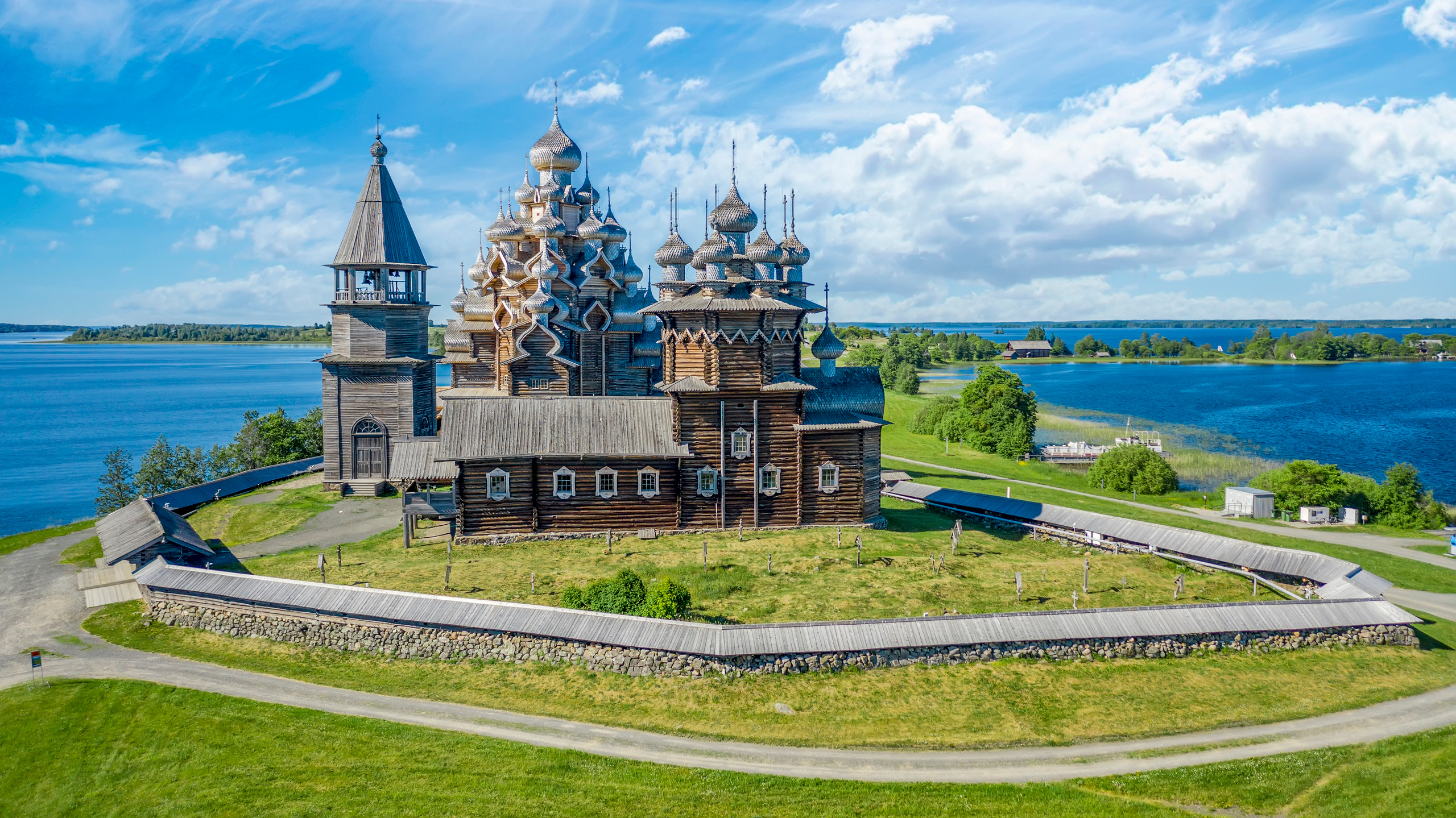 Кижи (историко-архитектурный музей). Аэросъемка. Фото и Видео в Карелии. Алексей Фрилунд