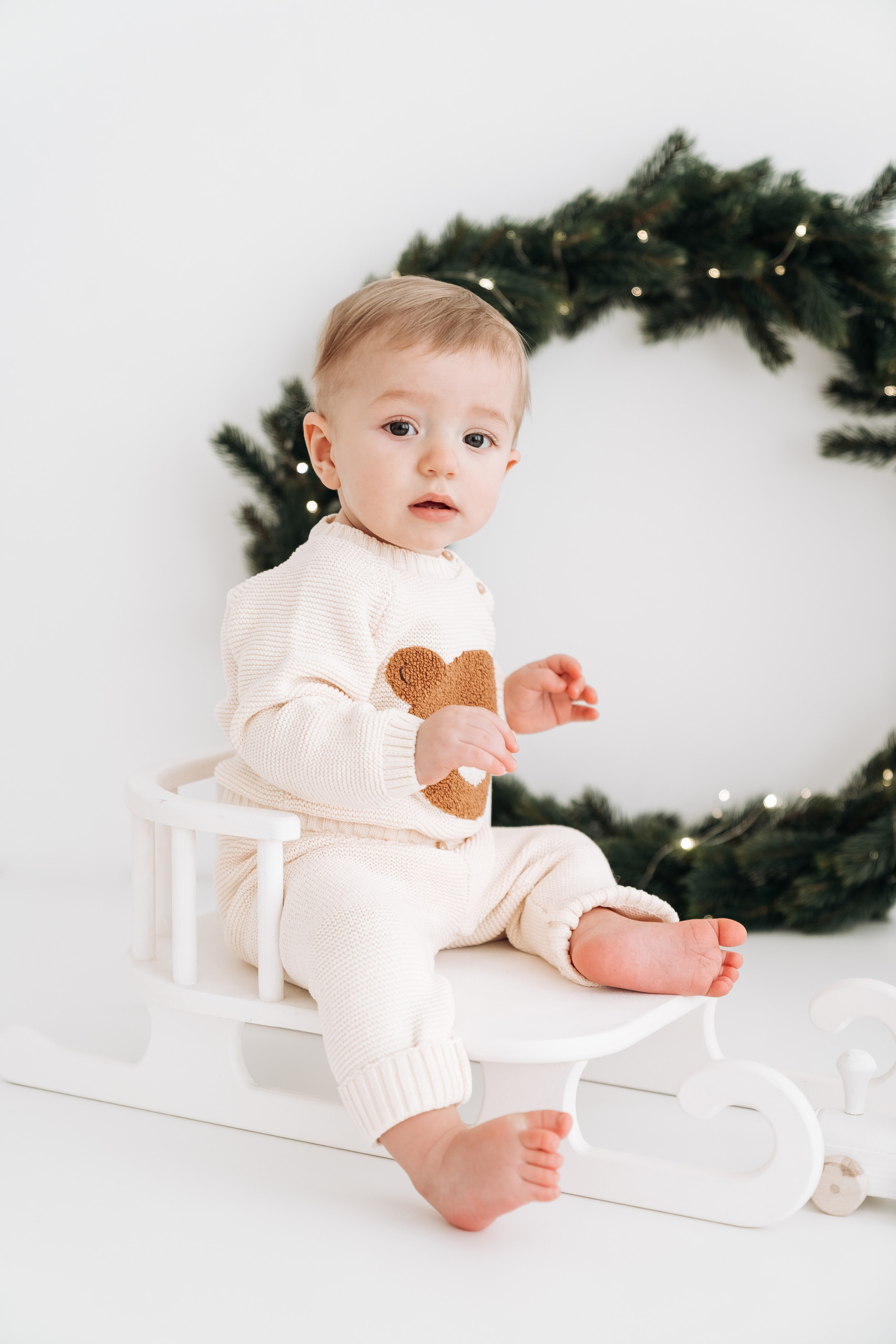 Новогодняя детская фотосессия для Феди. Семейный фотограф СПб Анастасия Василь. Фотосессия на годик