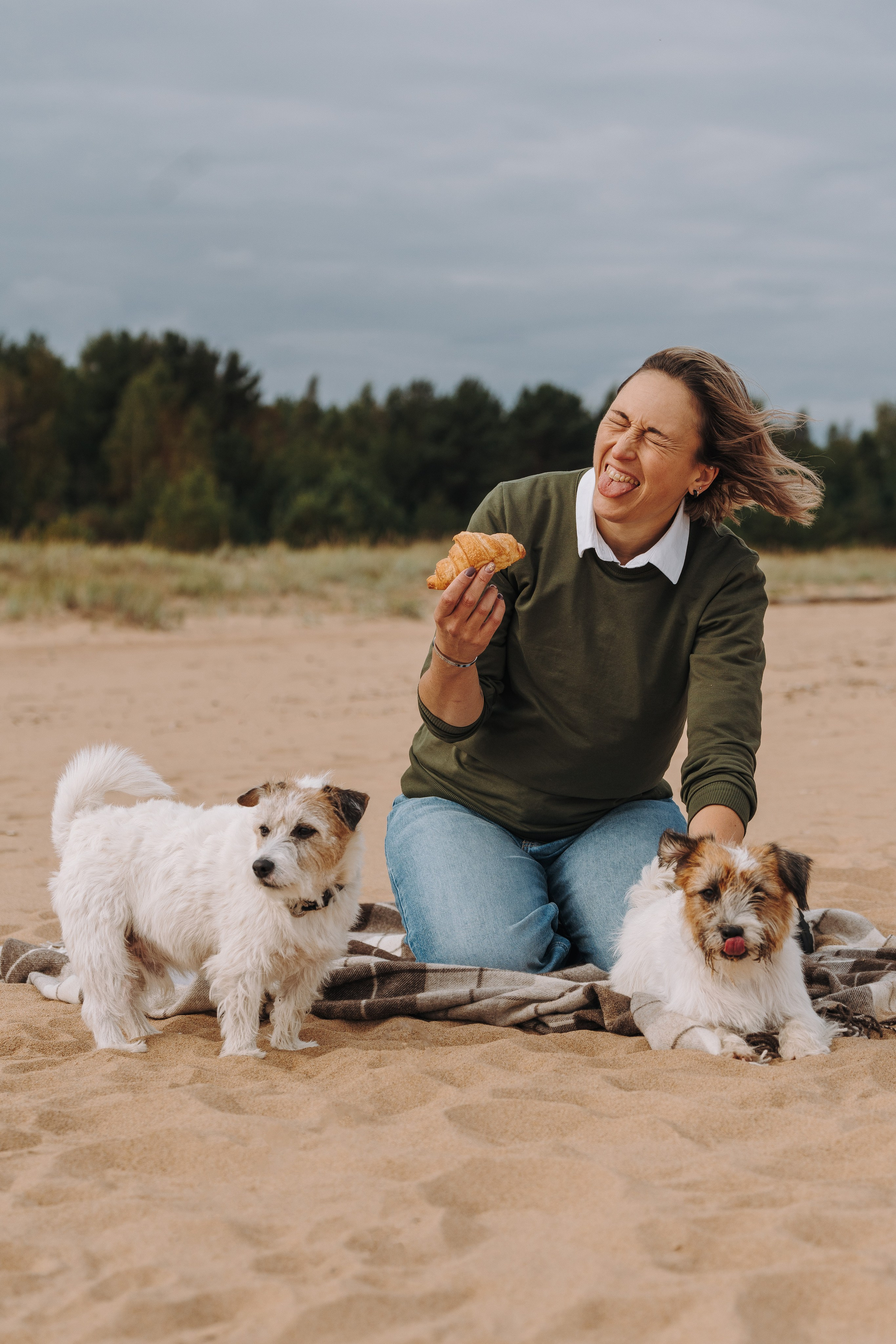 Оля, Ларс и Лукас. Фотограф анималист в Спб недорого Олеся Майорова