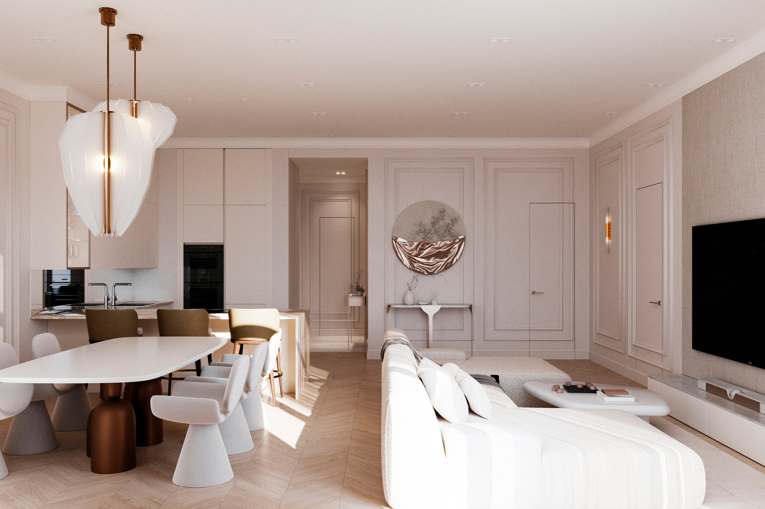 Roza Rossa гостиная. Визуализатор Векшина Елена