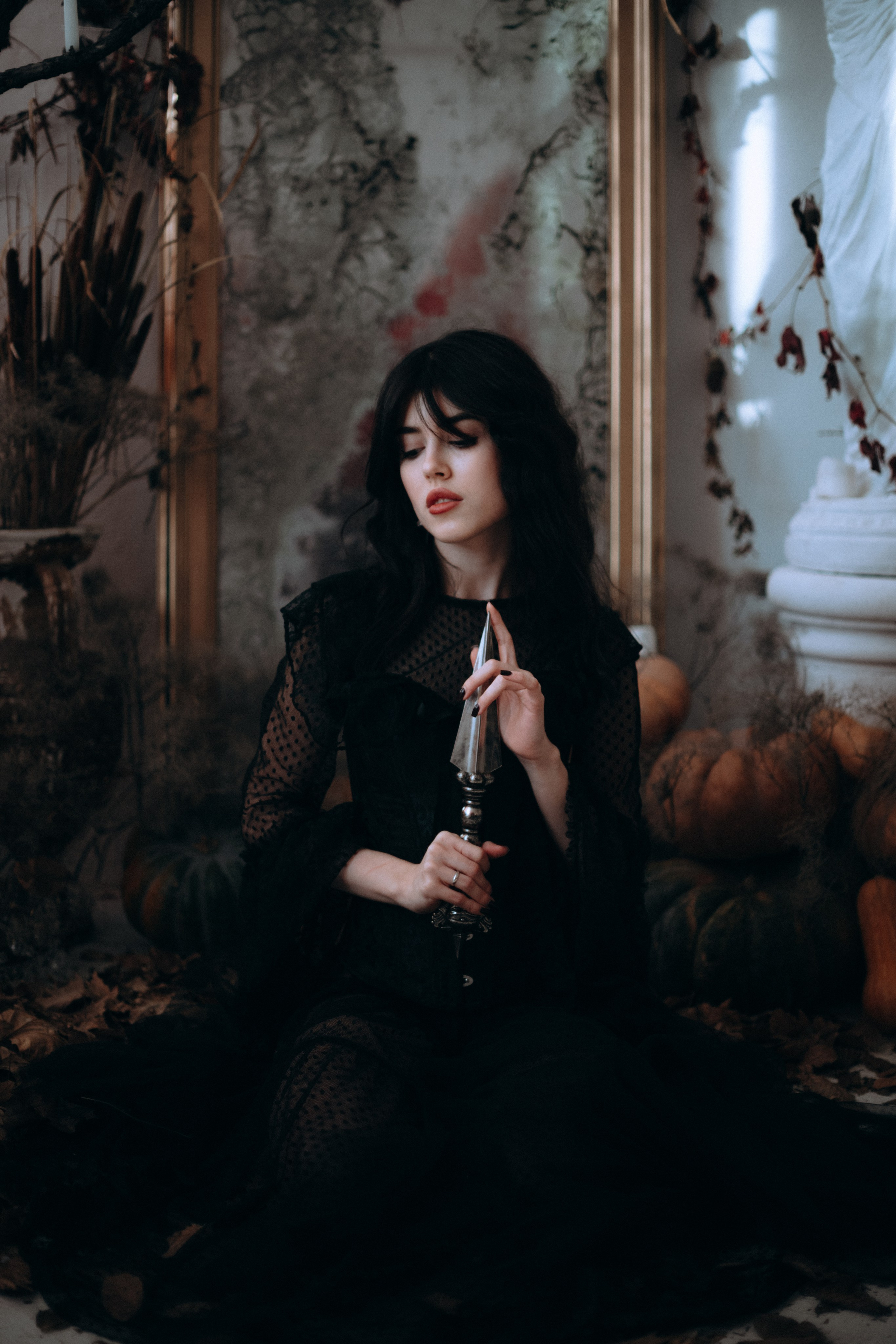 Готическая фотосессия в фотостудии. Портретный свадебный фотограф Крым | Евгения Щитенко