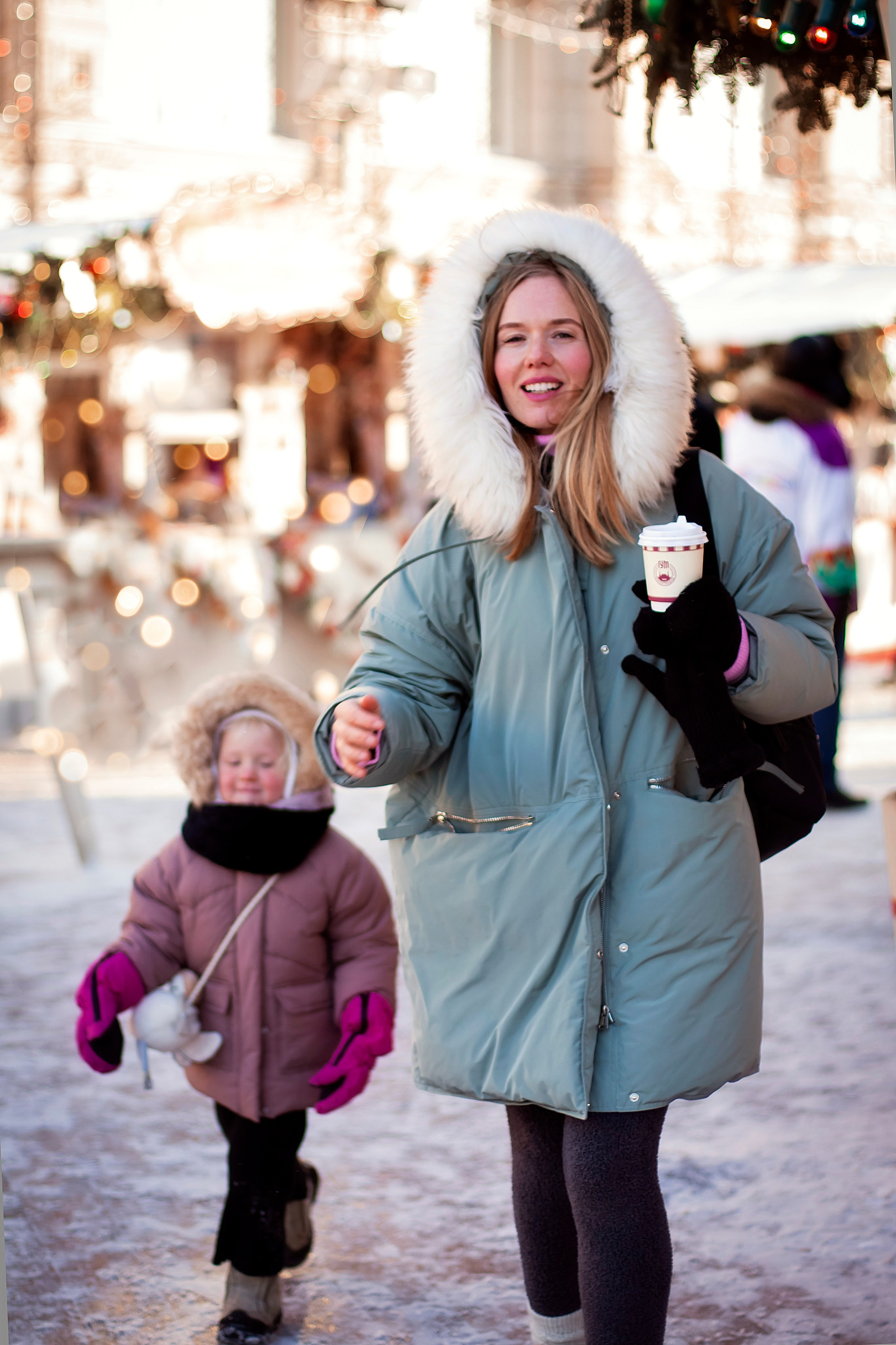 Настя и Василиса. Новогодняя прогулка. Профессиональный фотограф, Москва |Видное Елена Елизарова