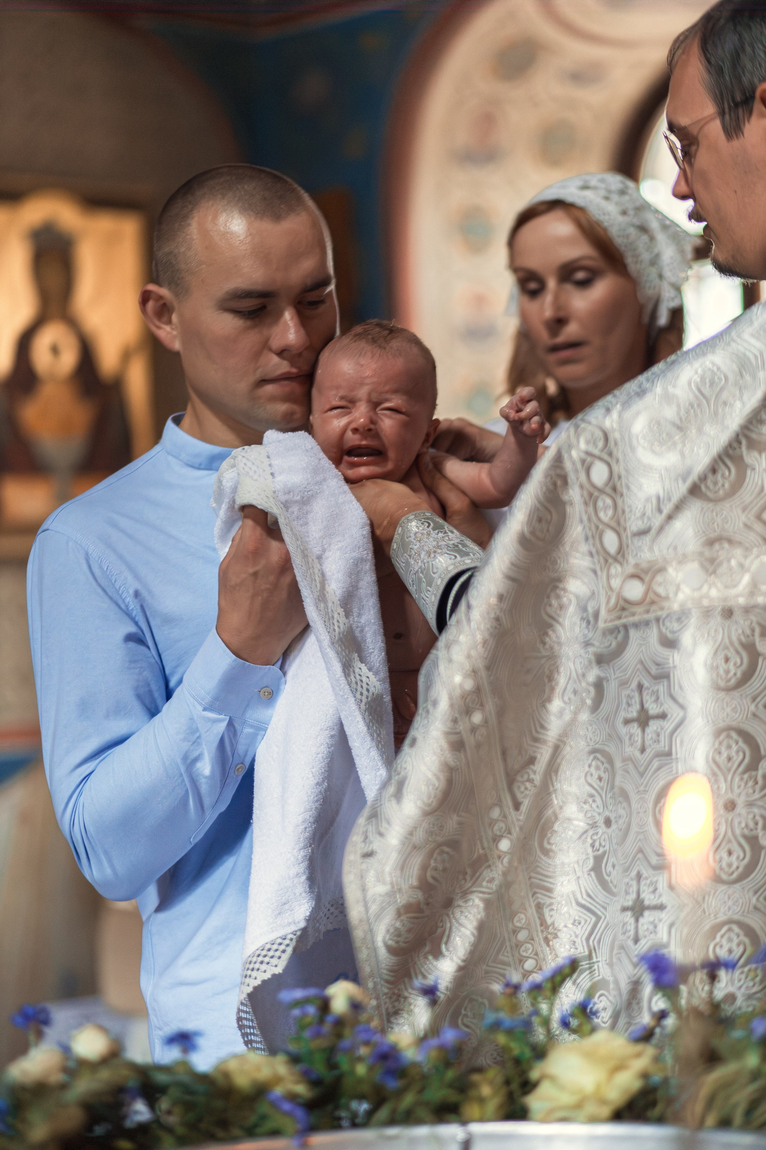 Крещение в Знаменской Церкви г. Переславль Залесский. Профессиональный фотограф в Москве и Мо Мария Шантарёва