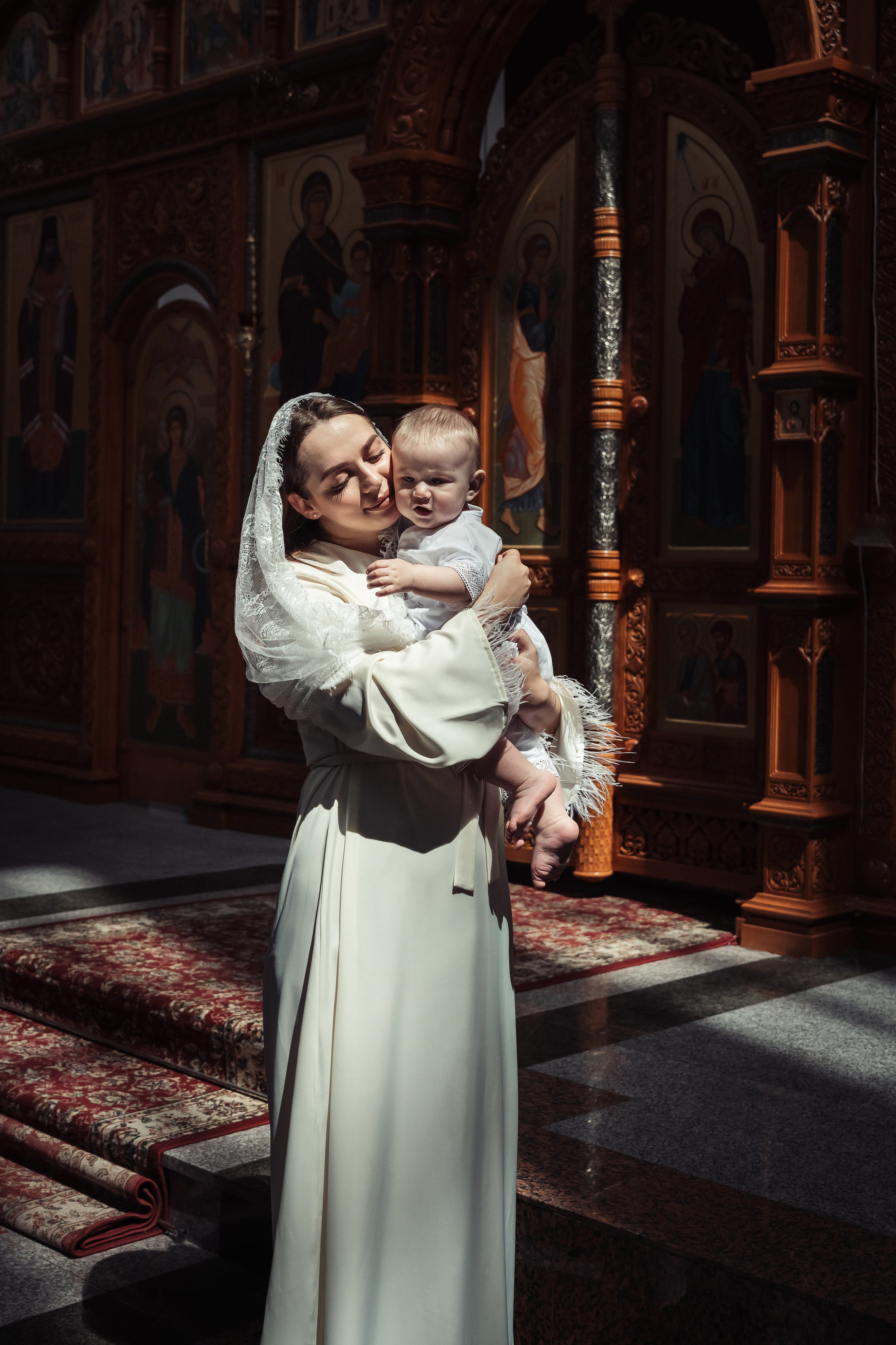 Крещение Руслана. Храм на Домостроителей. Фотограф для семей и экспертов в г. Воронеж Ирина Круглова