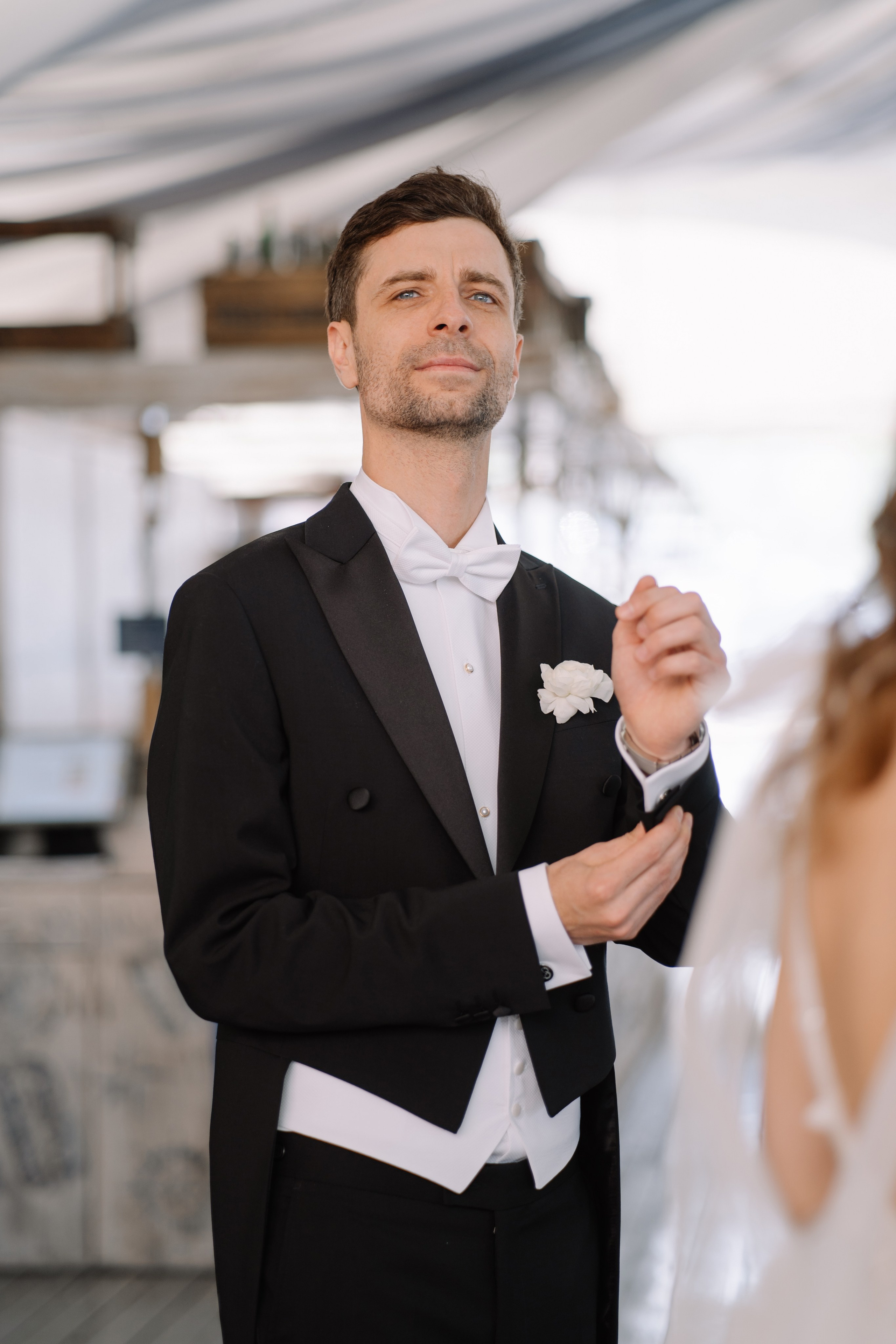 Выездная регистрация свадьбы в ресторане River Club Moscow. Свадебный и семейный фотограф в Москве Светлана Зоткина