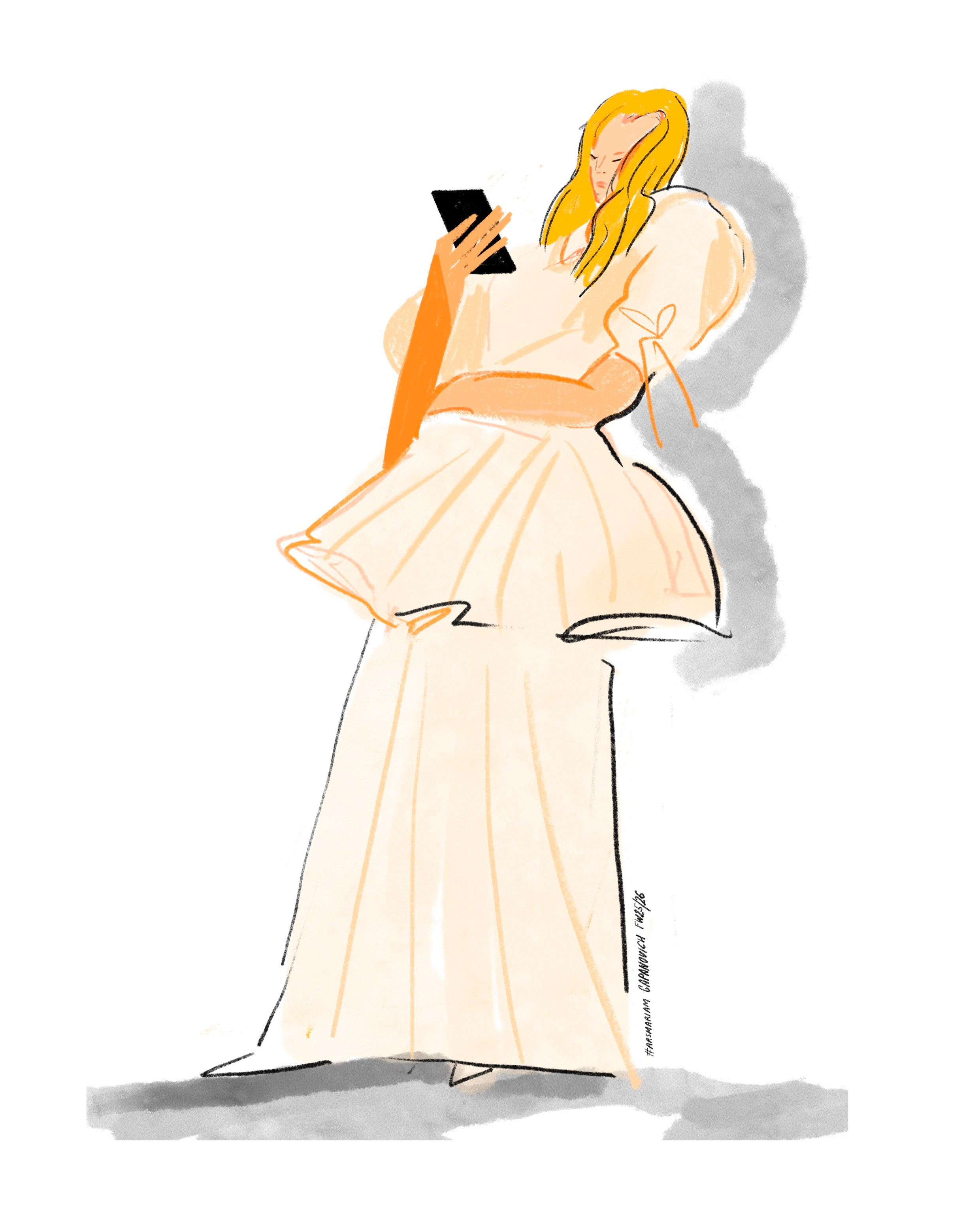 GAPANOVICH FW 25/26. Фэшн иллюстратор из Москвы Власенко Мария