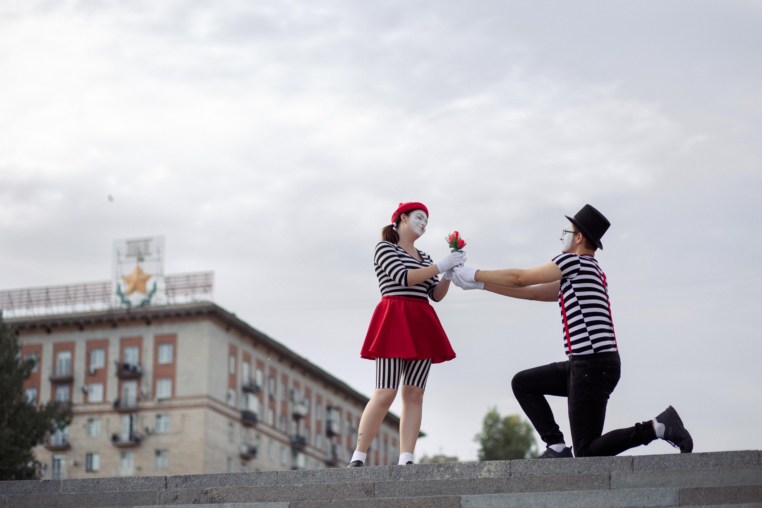 Мимы. Фотограф Крохин Олег