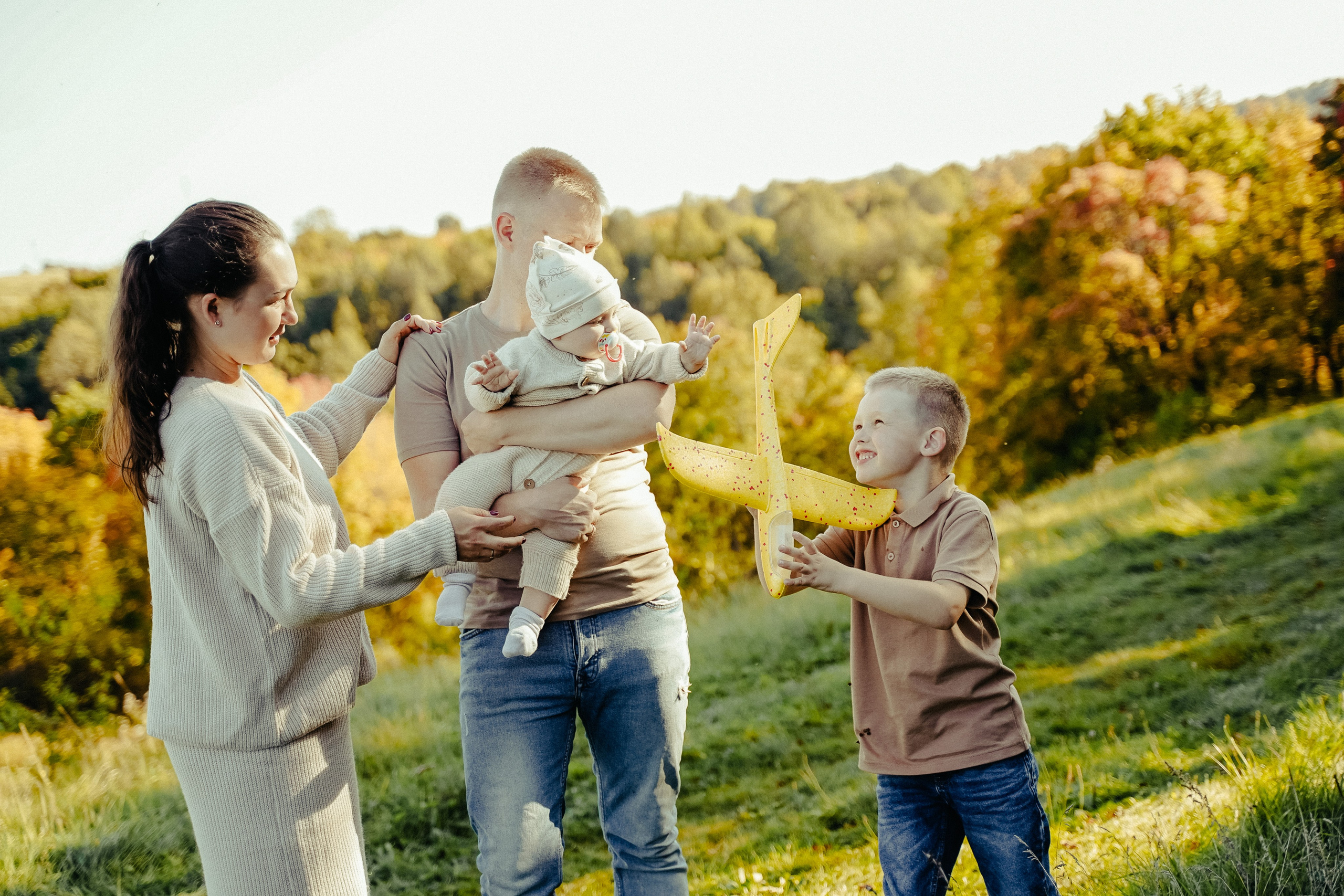 Семейная съемка осенью