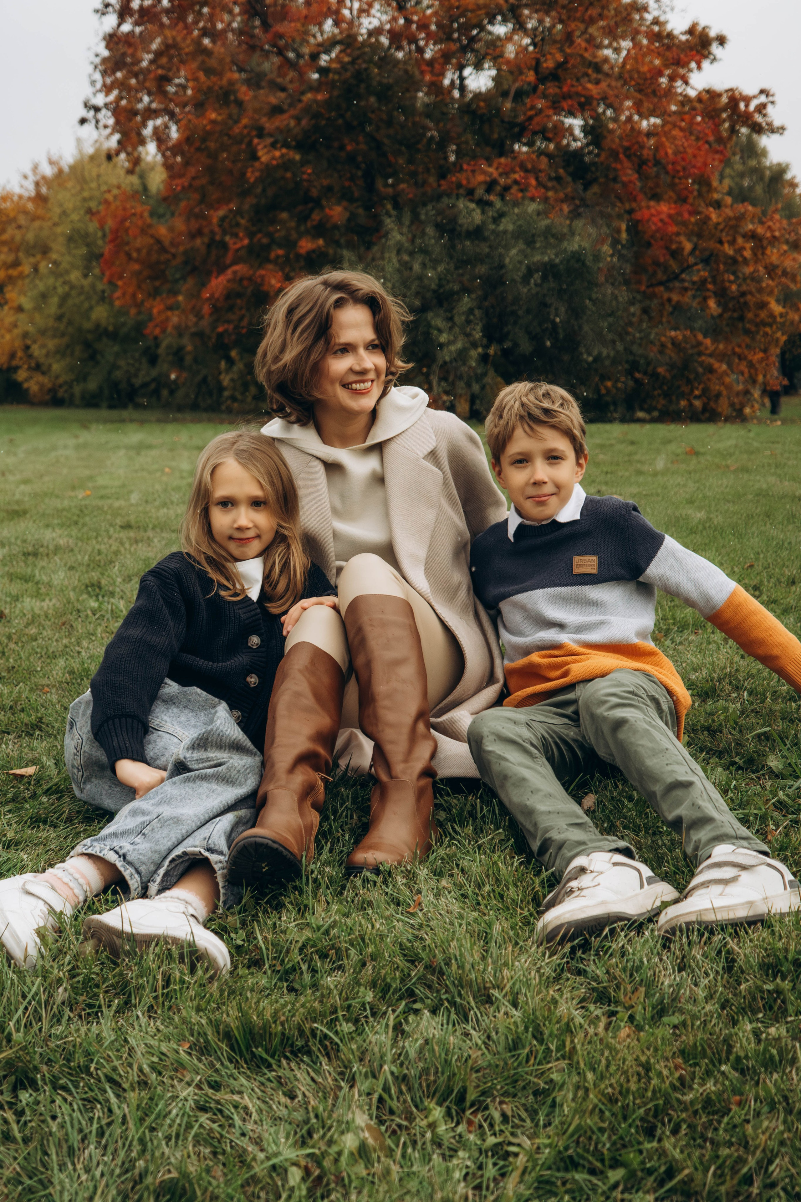 Осенняя семейная съемка в парке Царицыно. Фотограф Москва Валерия Веденина