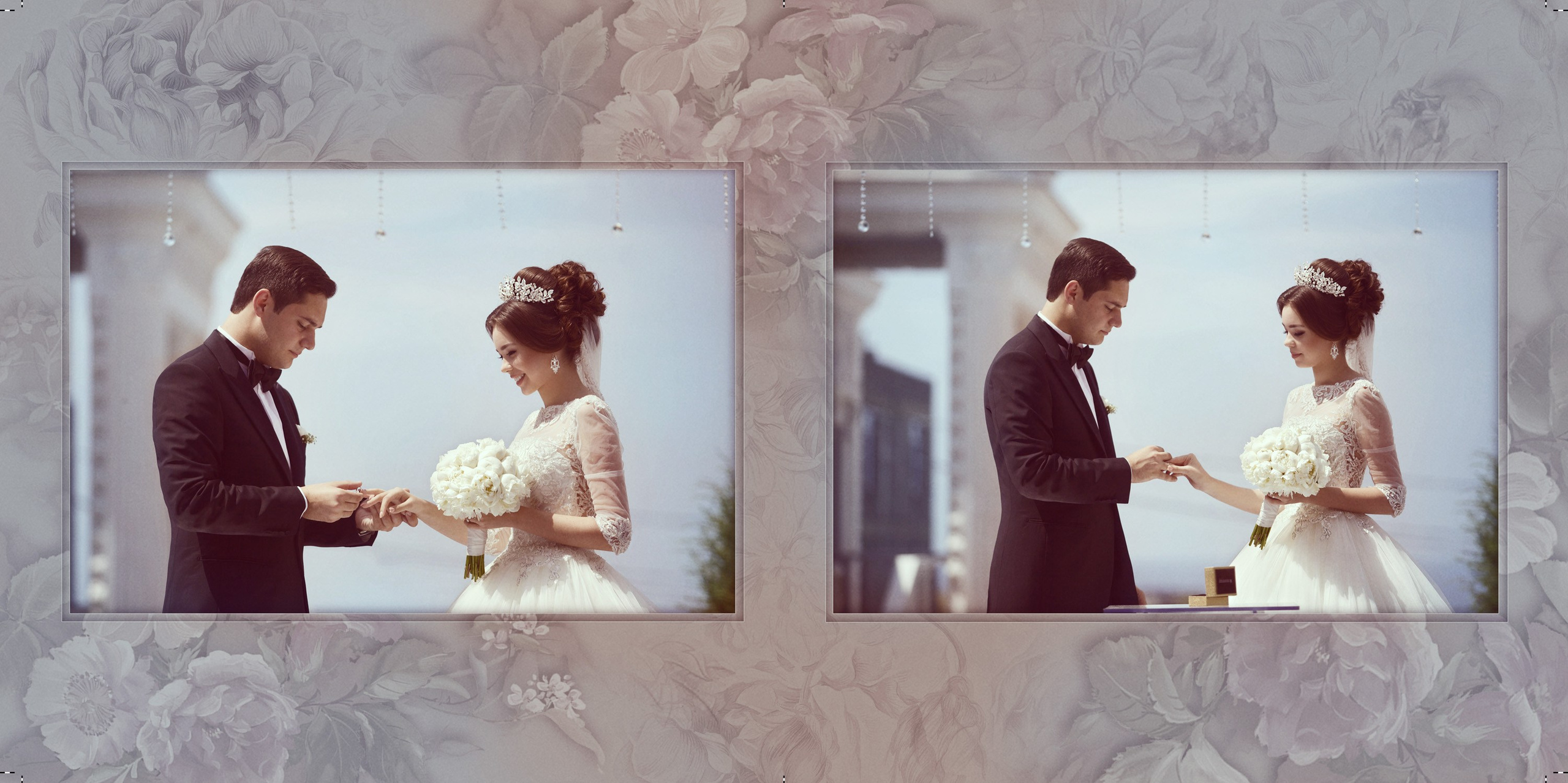 Свадебная фотокнига. Фотограф Кирсанова Наталия. Фотохудожник Наталия Кирсанова