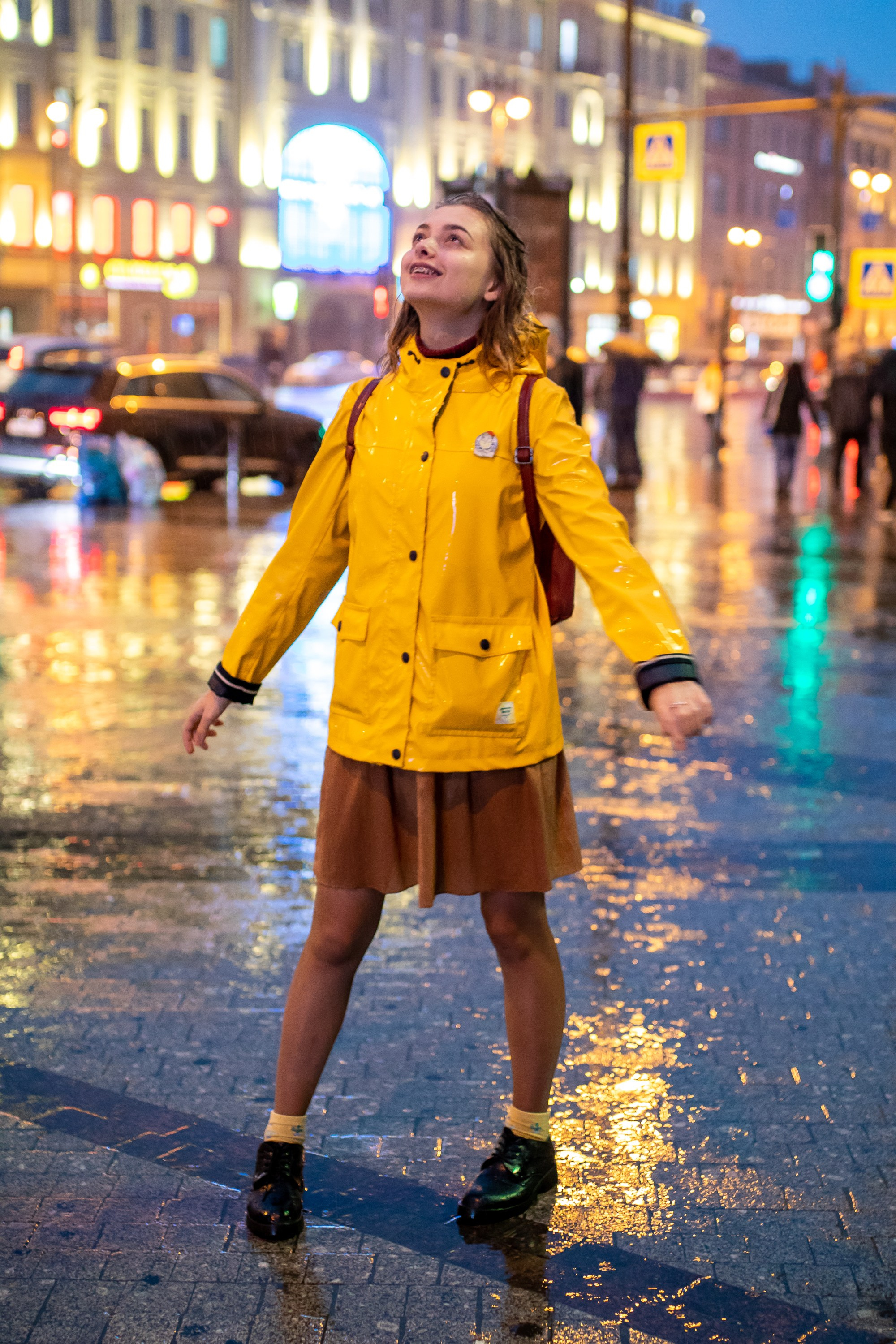 Лида. Дождь. Портретный фотограф в Санкт-Петербурге Александр Быстрицкий