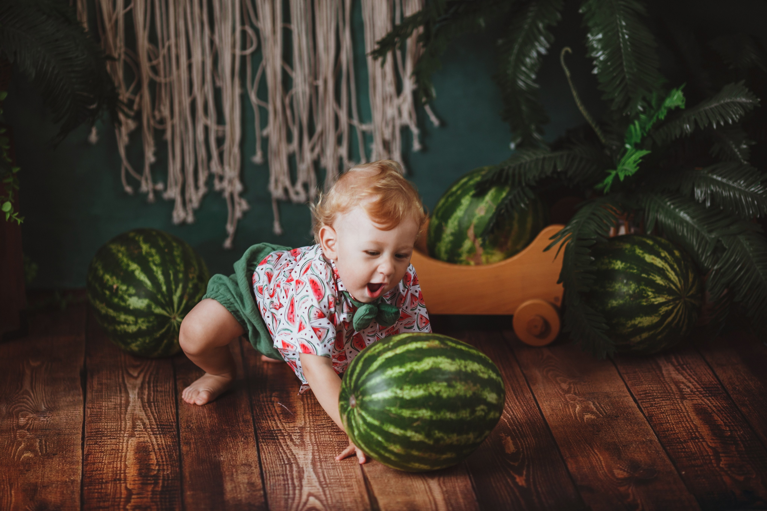 Арбузы. Фотограф новорождённых Екатерина Боброва. Ульяновск