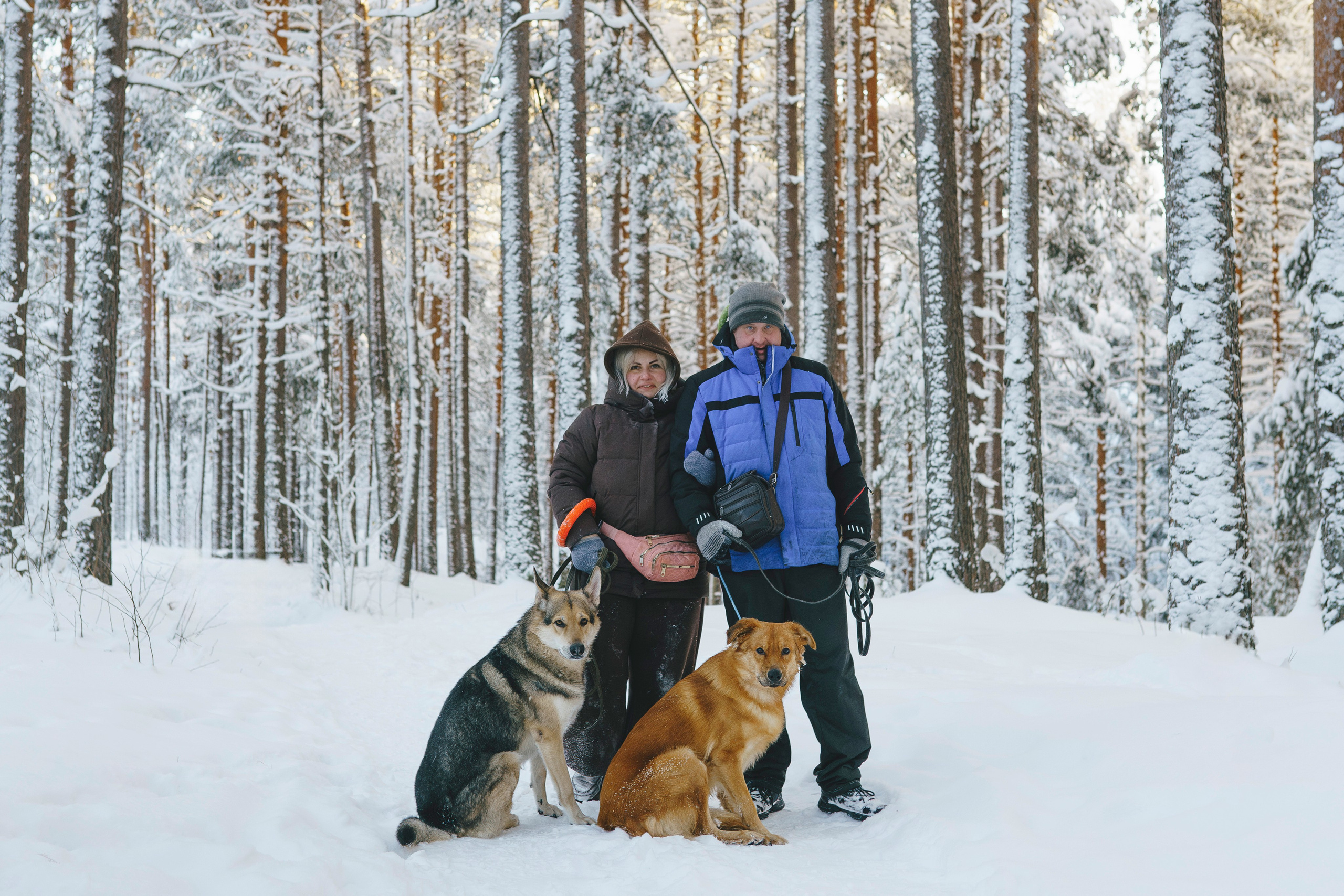 Рэй, Кузя, Ольга и Александр. Фотограф анималист в Спб недорого Олеся Майорова