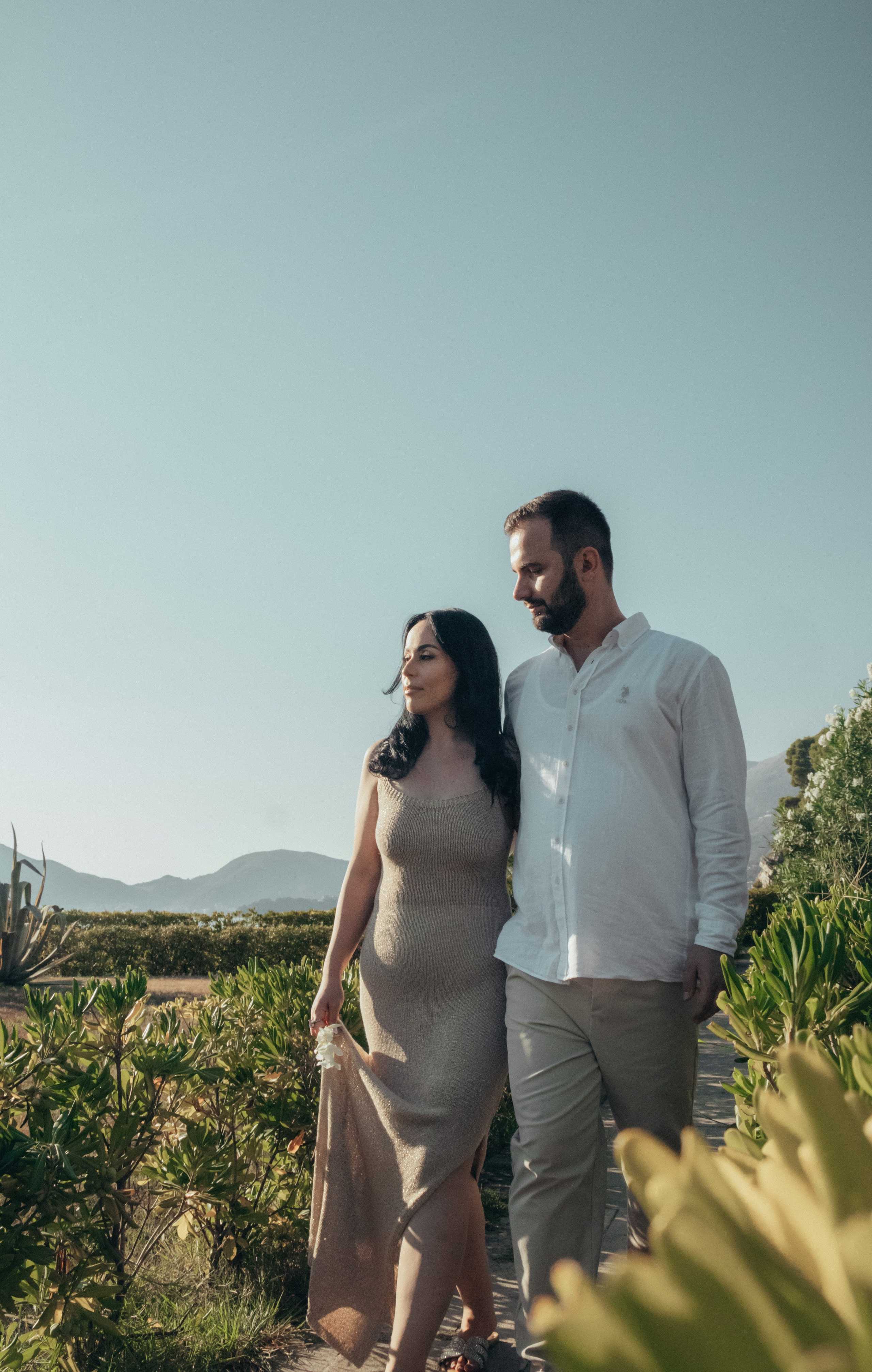 Engagement photo shooting in Montenegro. Portrait photographer in Tivat Montenegro Katerina Kirsanova