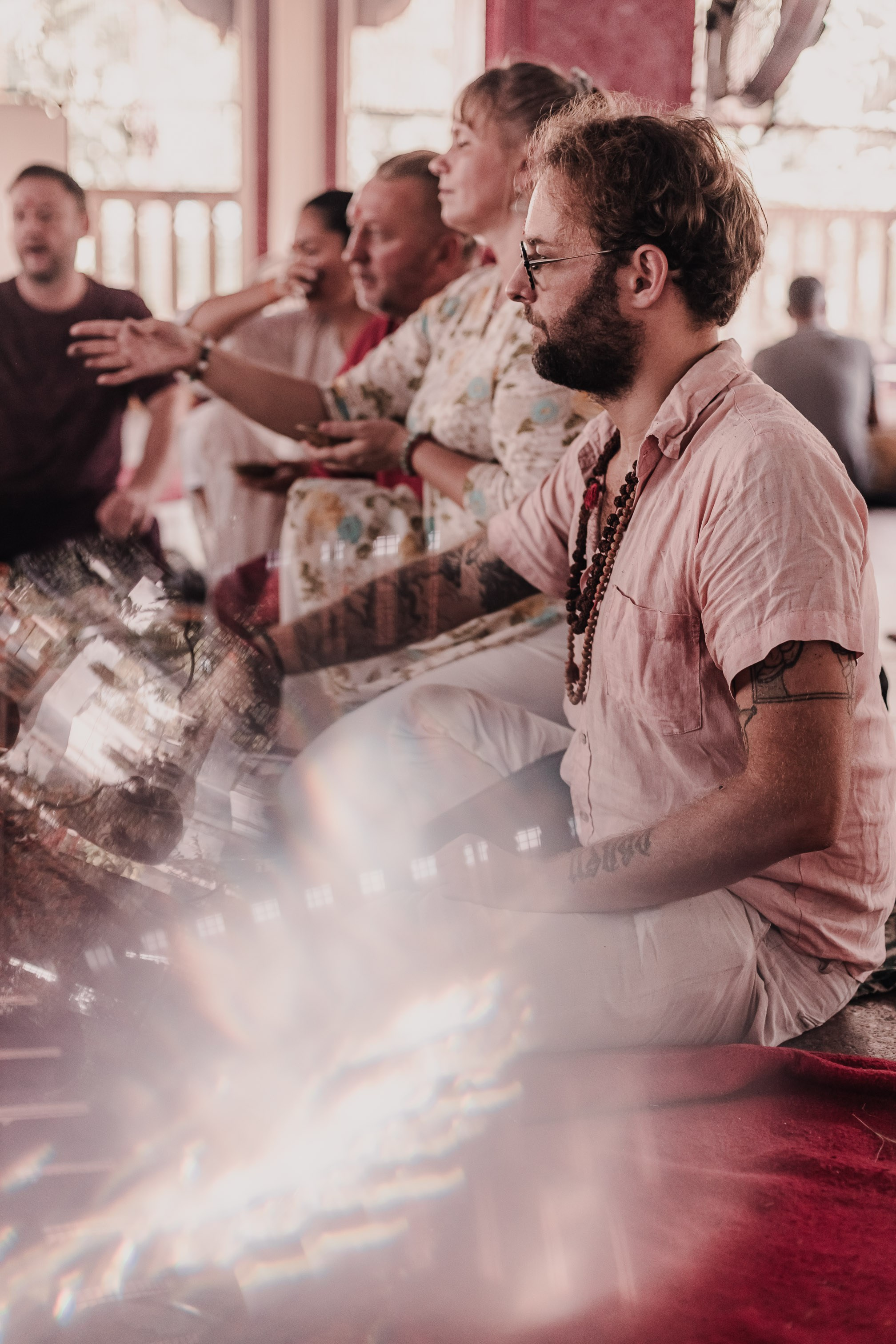 Navaratri yajna at Devraha Baba Ji ashram. Мариам Багдасарян