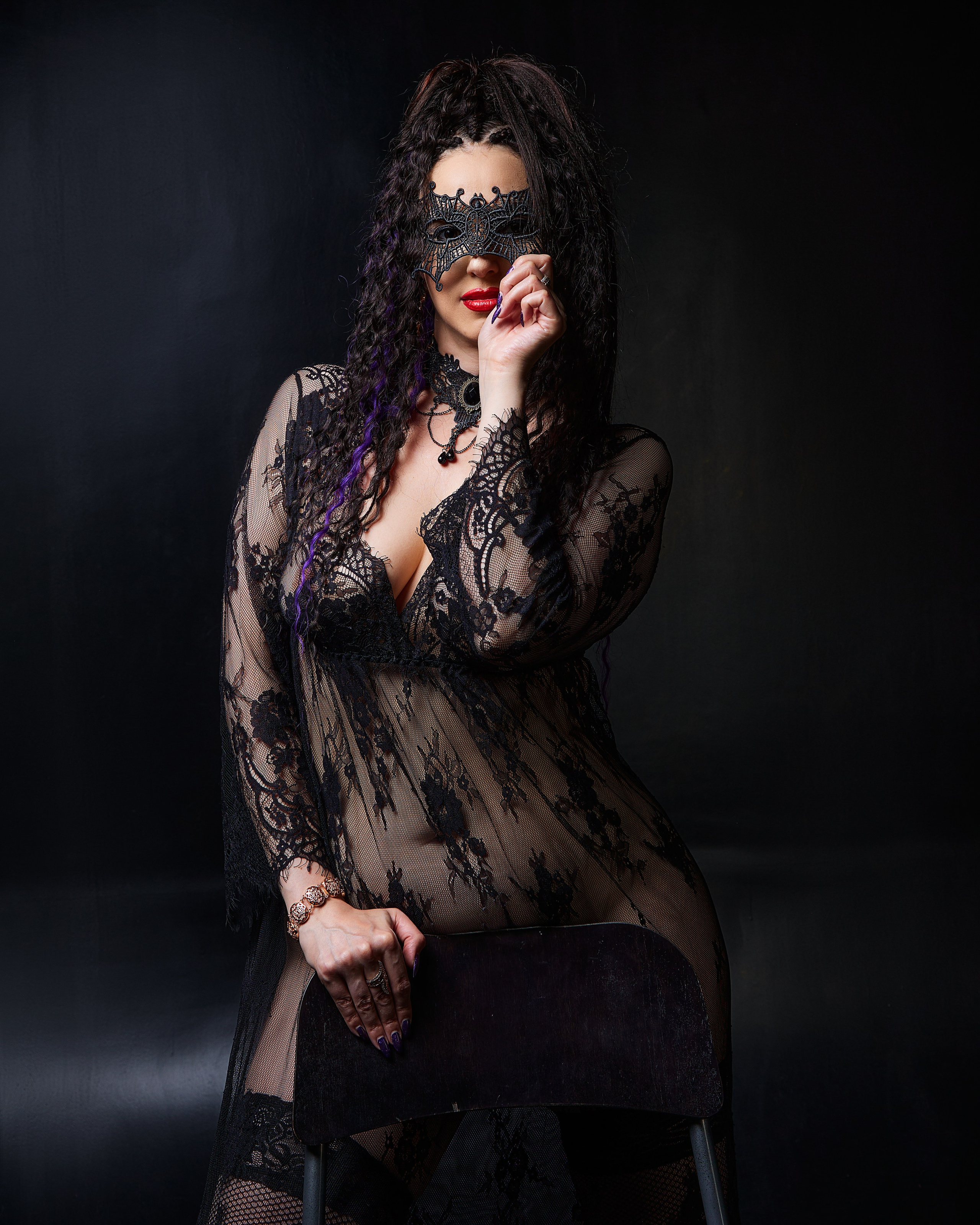 студийная будуар съемка девушки