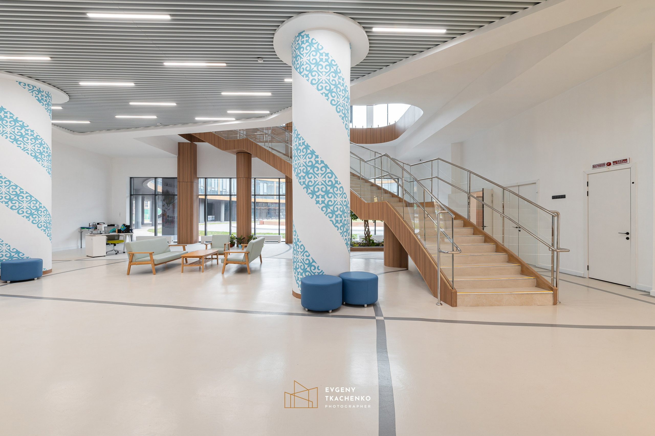 Kazakhstan International School, г. Астана. Архитектурный и интерьерный фотограф в Казахстане