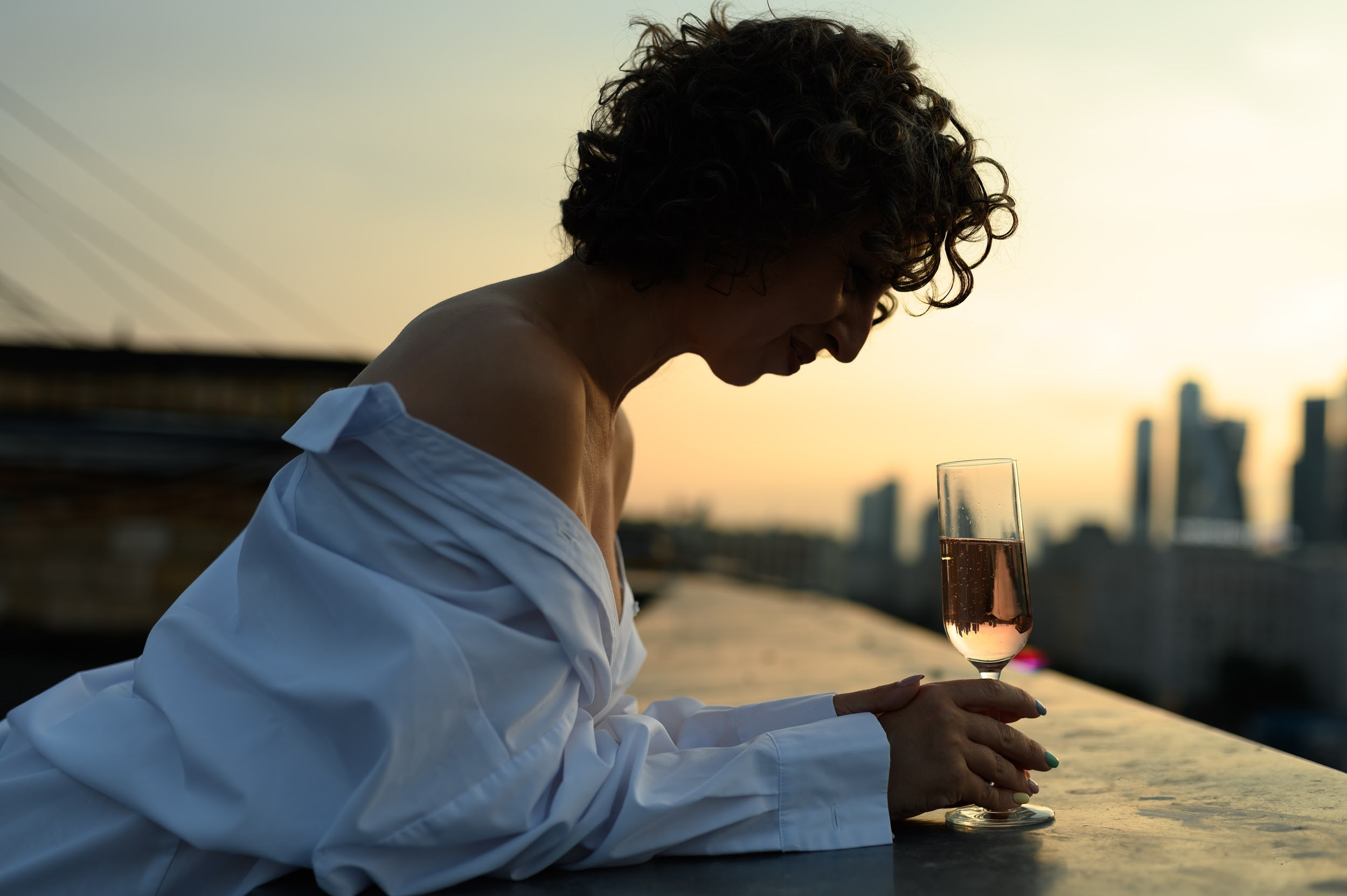 Оксана. Крыша. Фотограф Марина Росси