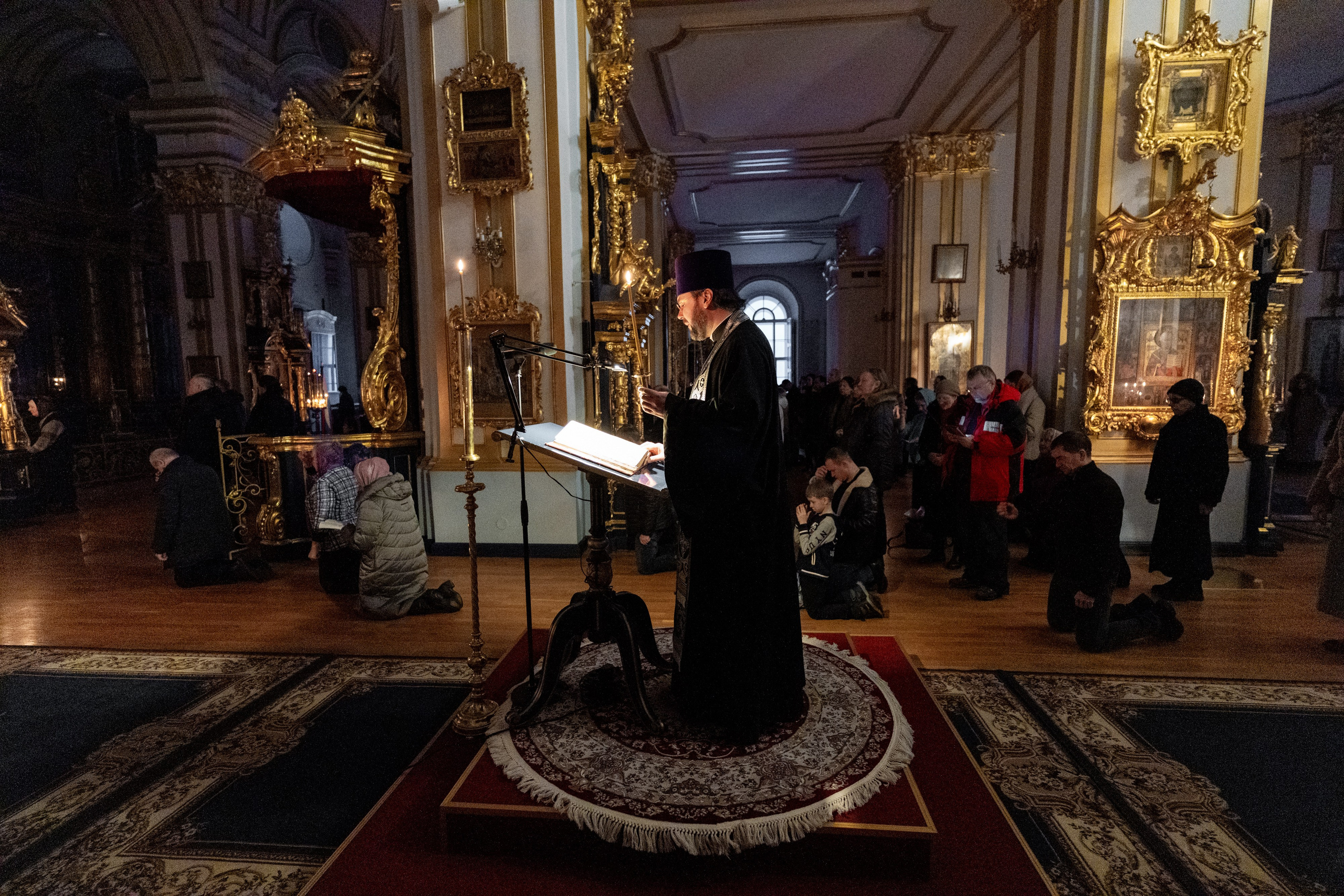 Великое повечерие с чтением Великого покаянного канона преп. Андрея Критского. НИКОЛО-БОГОЯВЛЕНСКИЙ МОРСКОЙ СОБОР