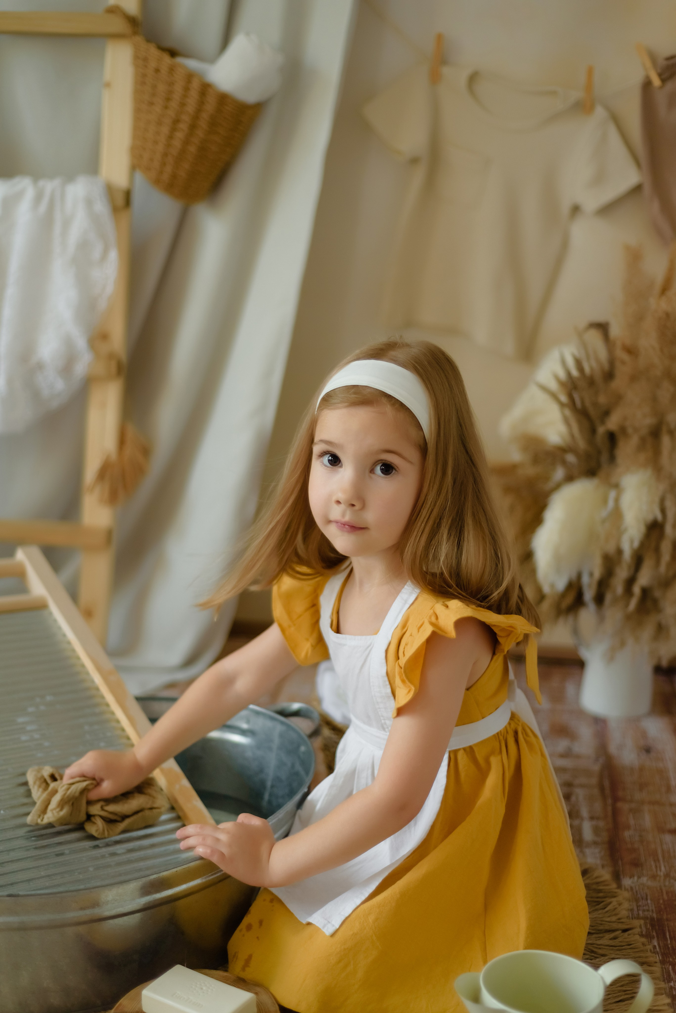 Фотопроект «Стирка» ч.2 Полина. Детский Фотограф |Фотограф на годик в Брянске Ирина Романова