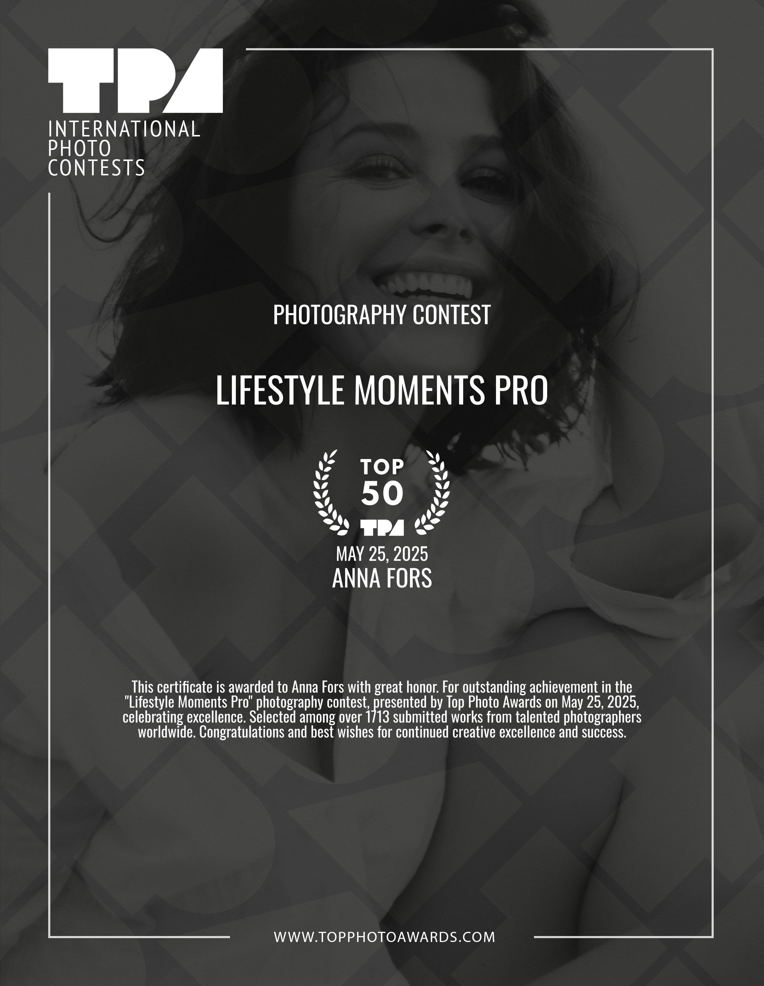 Награды фотохудожника Анны Форс — Победитель BICFP, TopPhotoAwards и финалист Liquida Grant. Арт-ню фотограф, Фотохудожник в Москве Анна Форс