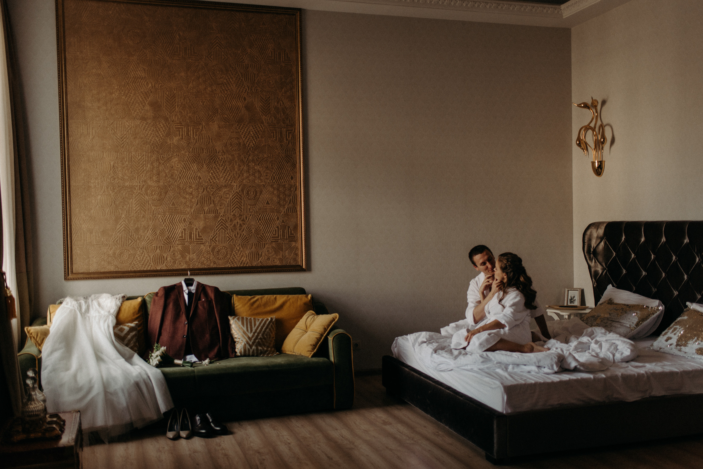 сборы невесты и жениха в отеле agent flat