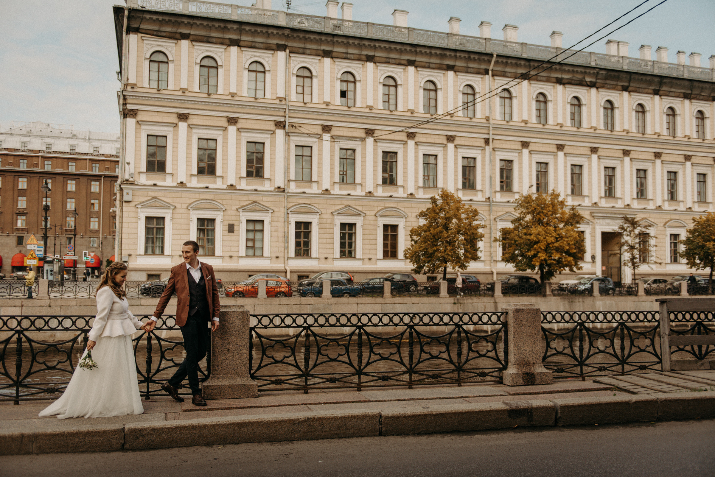 свадебная фотосессия в центре Санкт-Петербурга, фотограф на свадьбу СПб