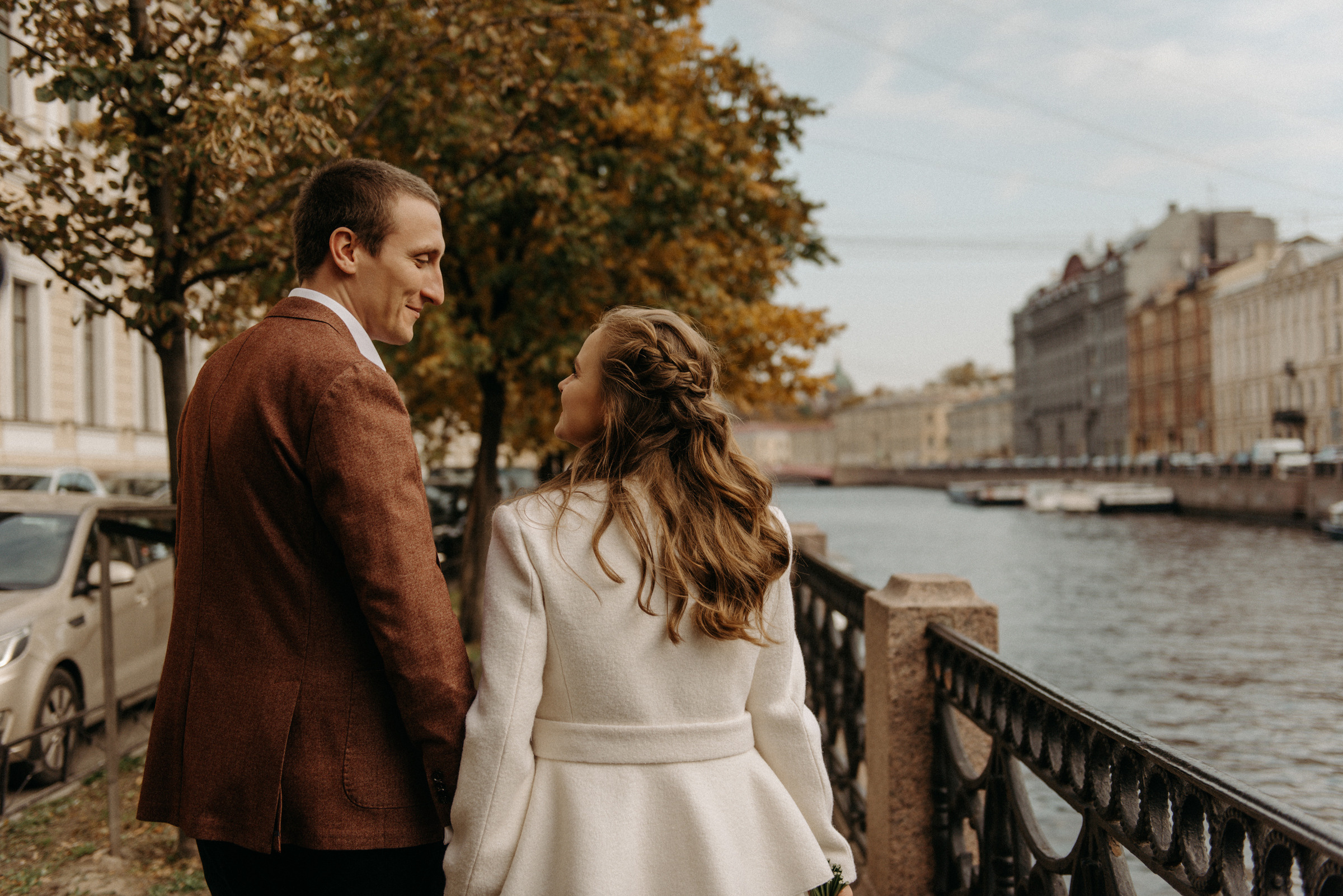 свадебная фотосессия в центре Санкт-Петербурга, фотограф на свадьбу СПб