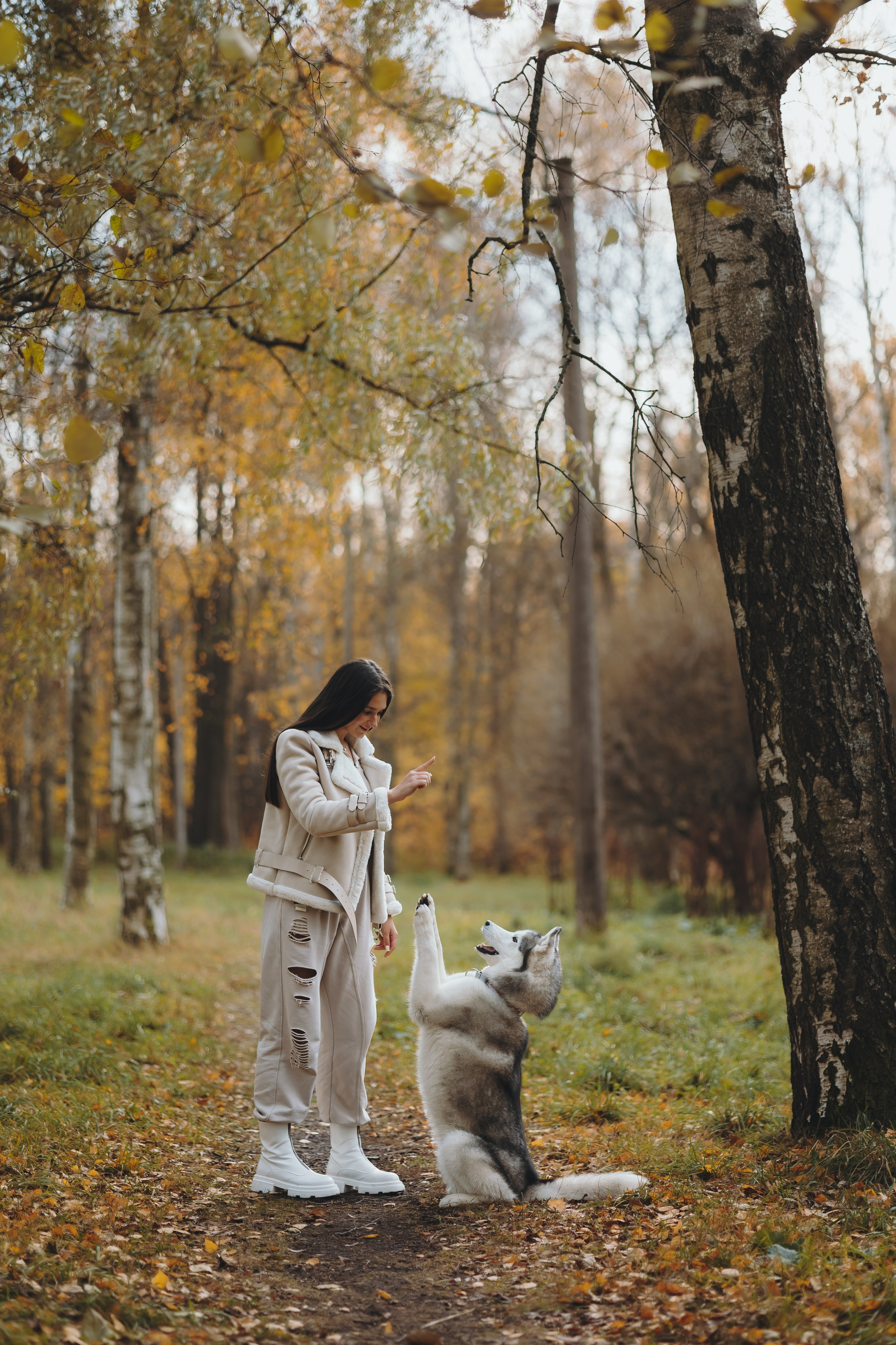 Настя и Айс. Фотограф-анималист в Санкт-Петербурге Алина Яхонт