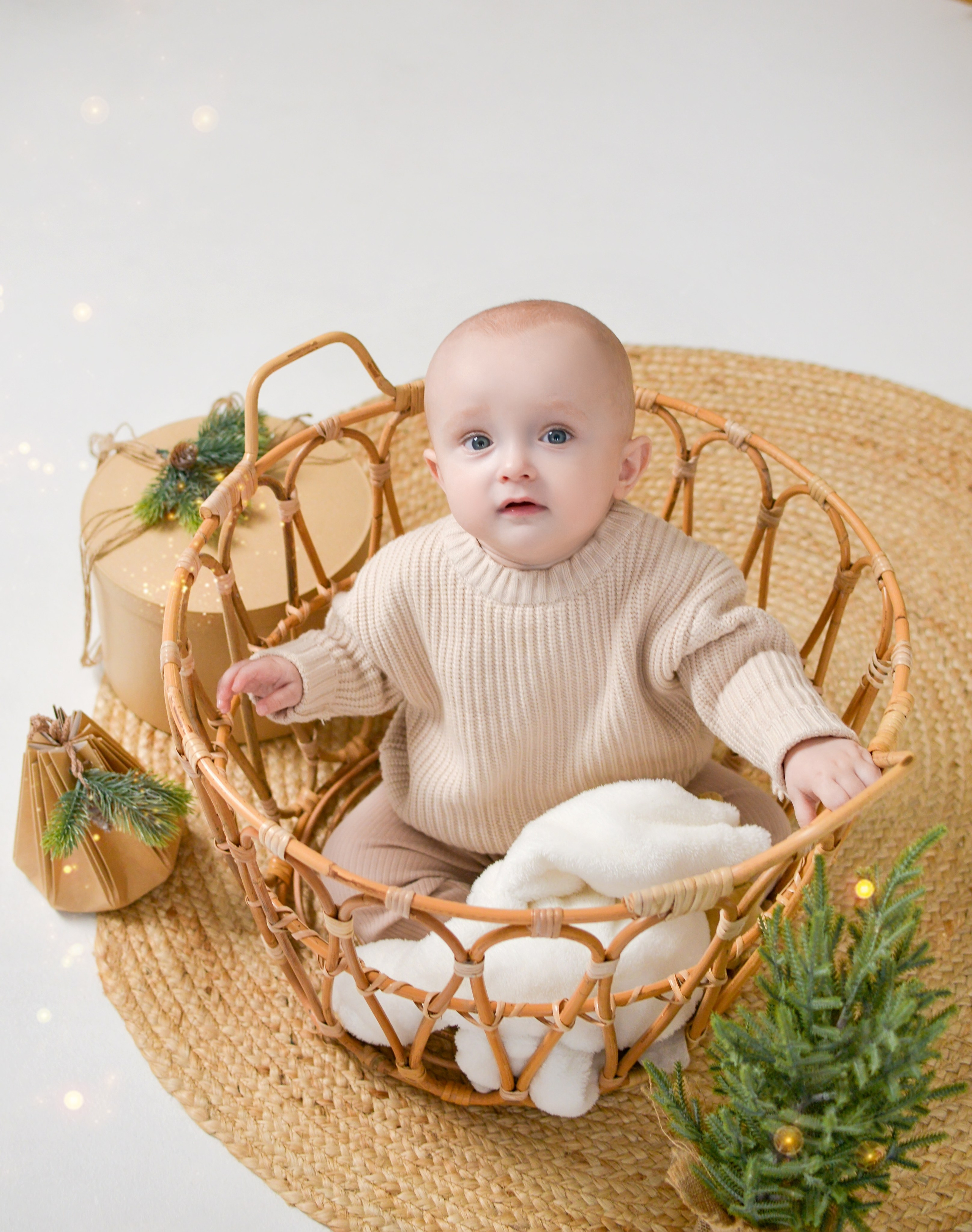 Новогодняя семейная фотосессия в Краснодаре 2023-2024. Фотограф новорожденных Краснодар Малышенко Надежда