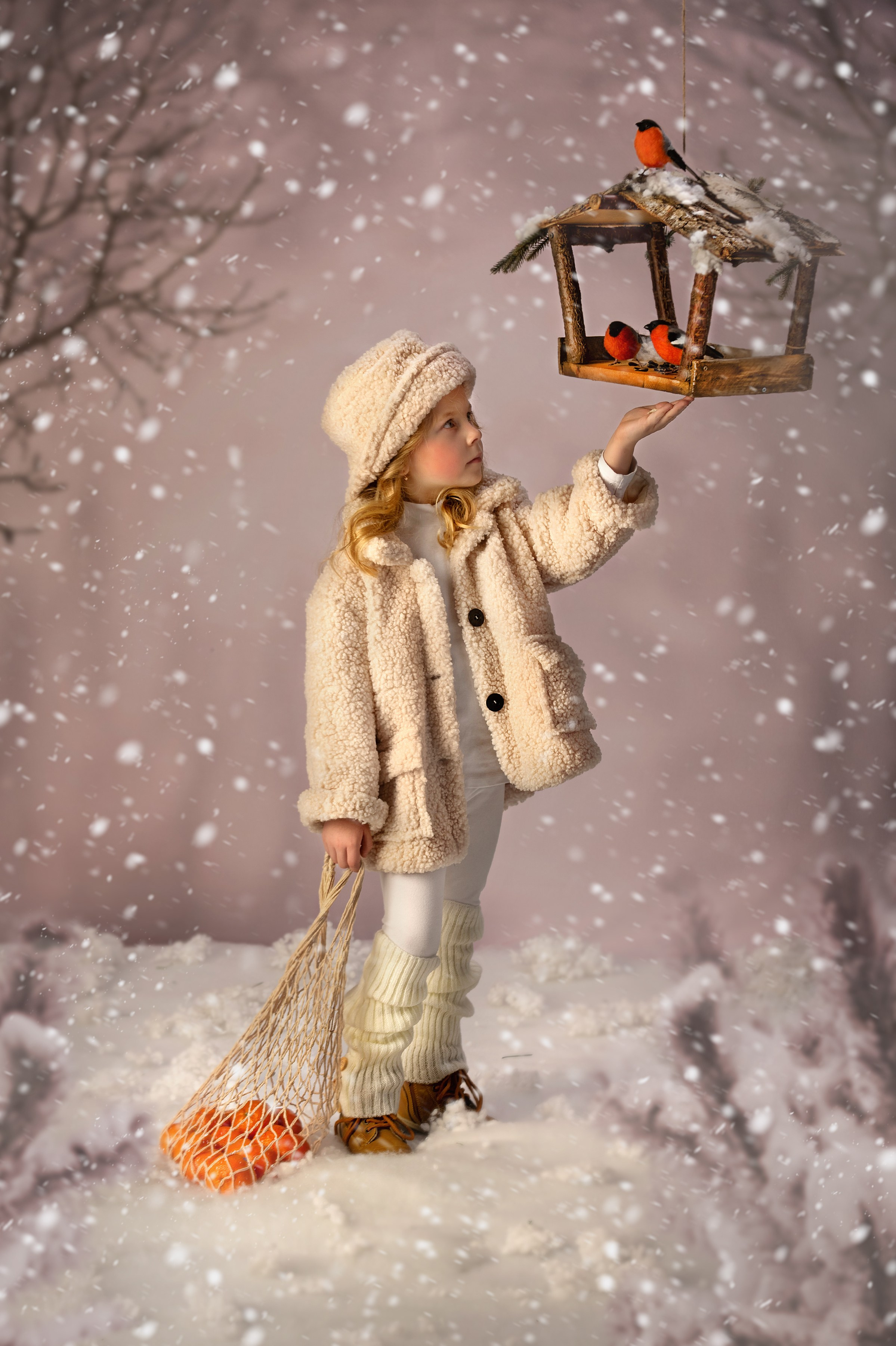 Снегири. Лучший детский и портретный фотограф в Новосибирске Александр Якименко/ Детский, Портретный фотограф, обучение фотографии