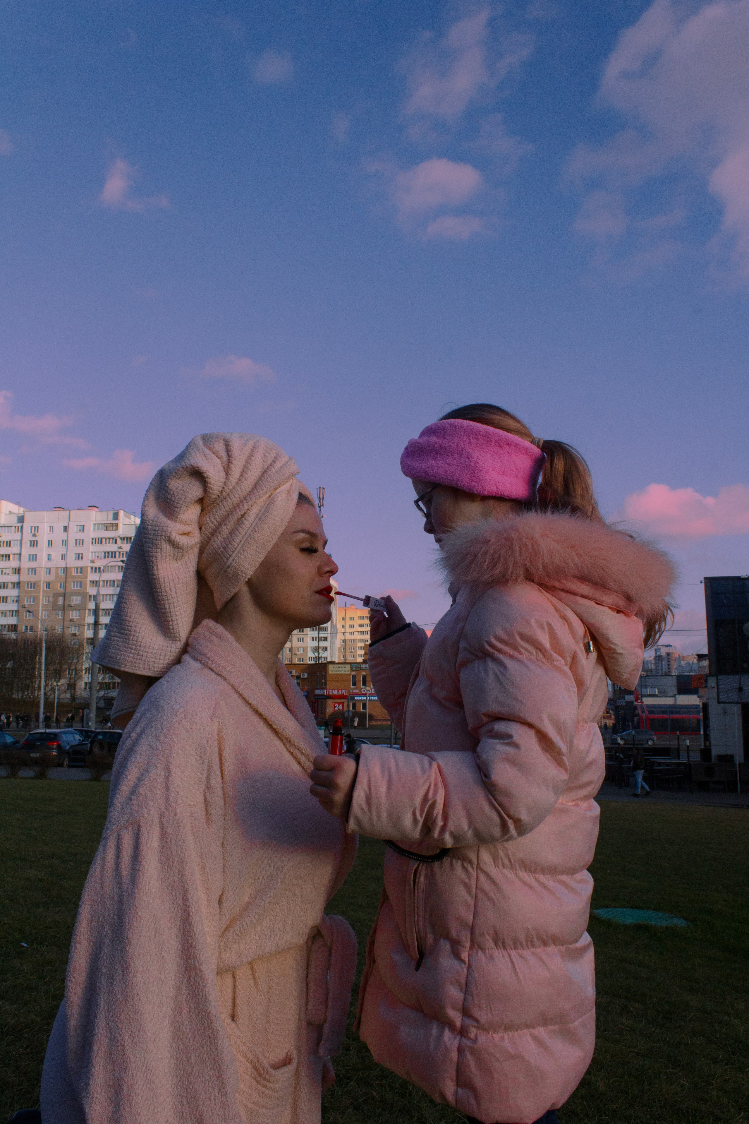 В городской солнечной ванне