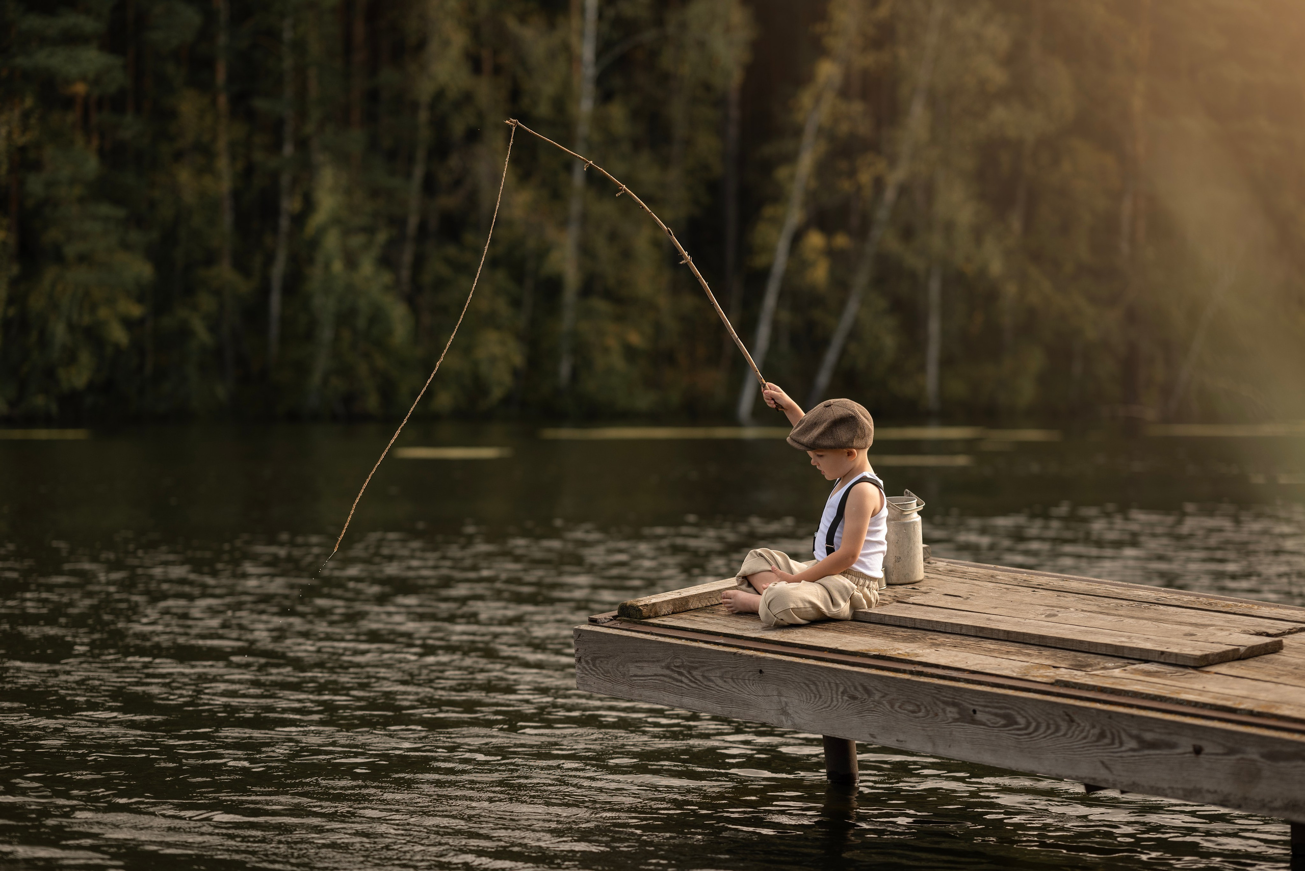 Кирилл на рыбалке