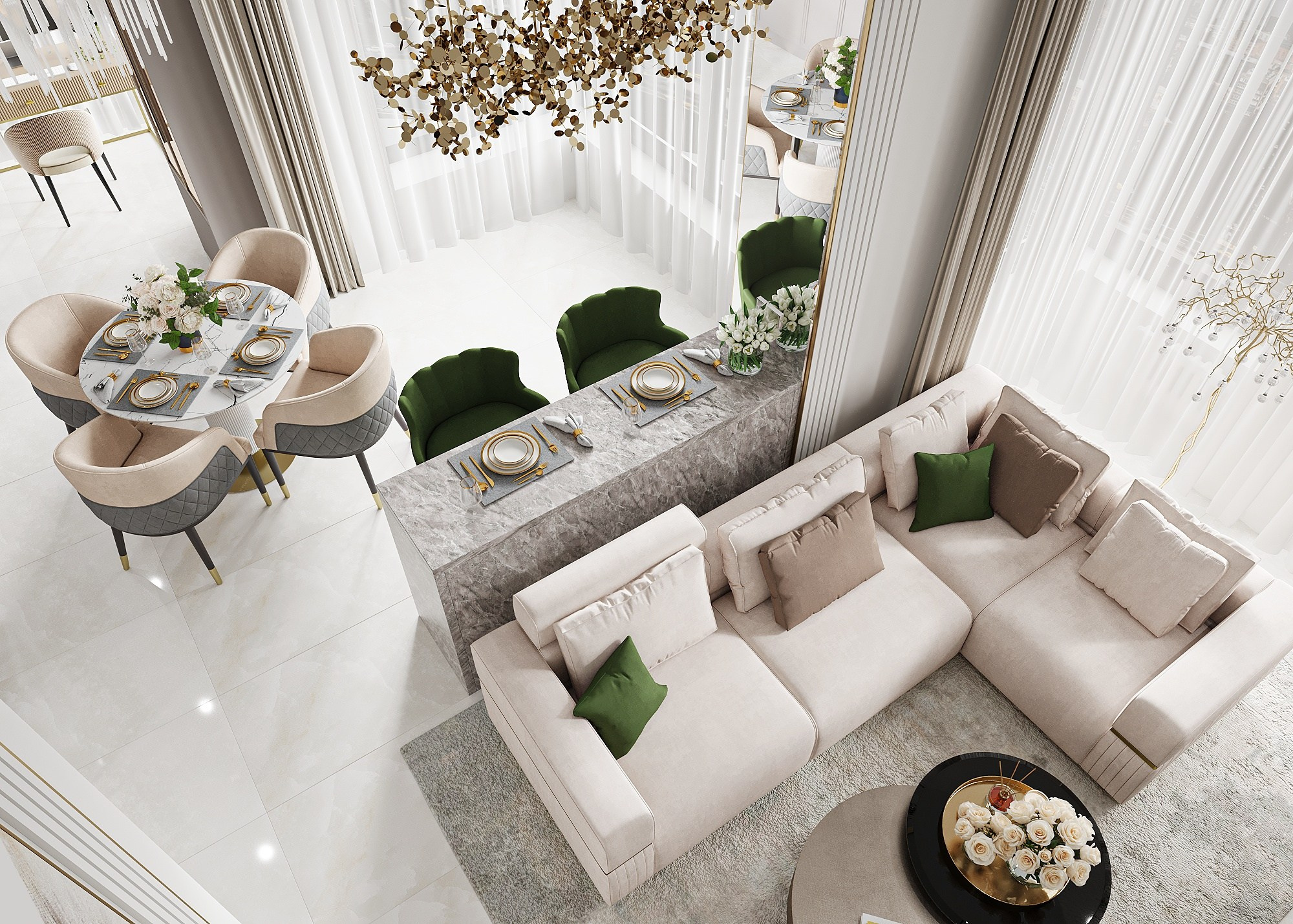 RESIDENCE ZILART, MOSCA. Irina Balykina — Interior 3D Visualisation
