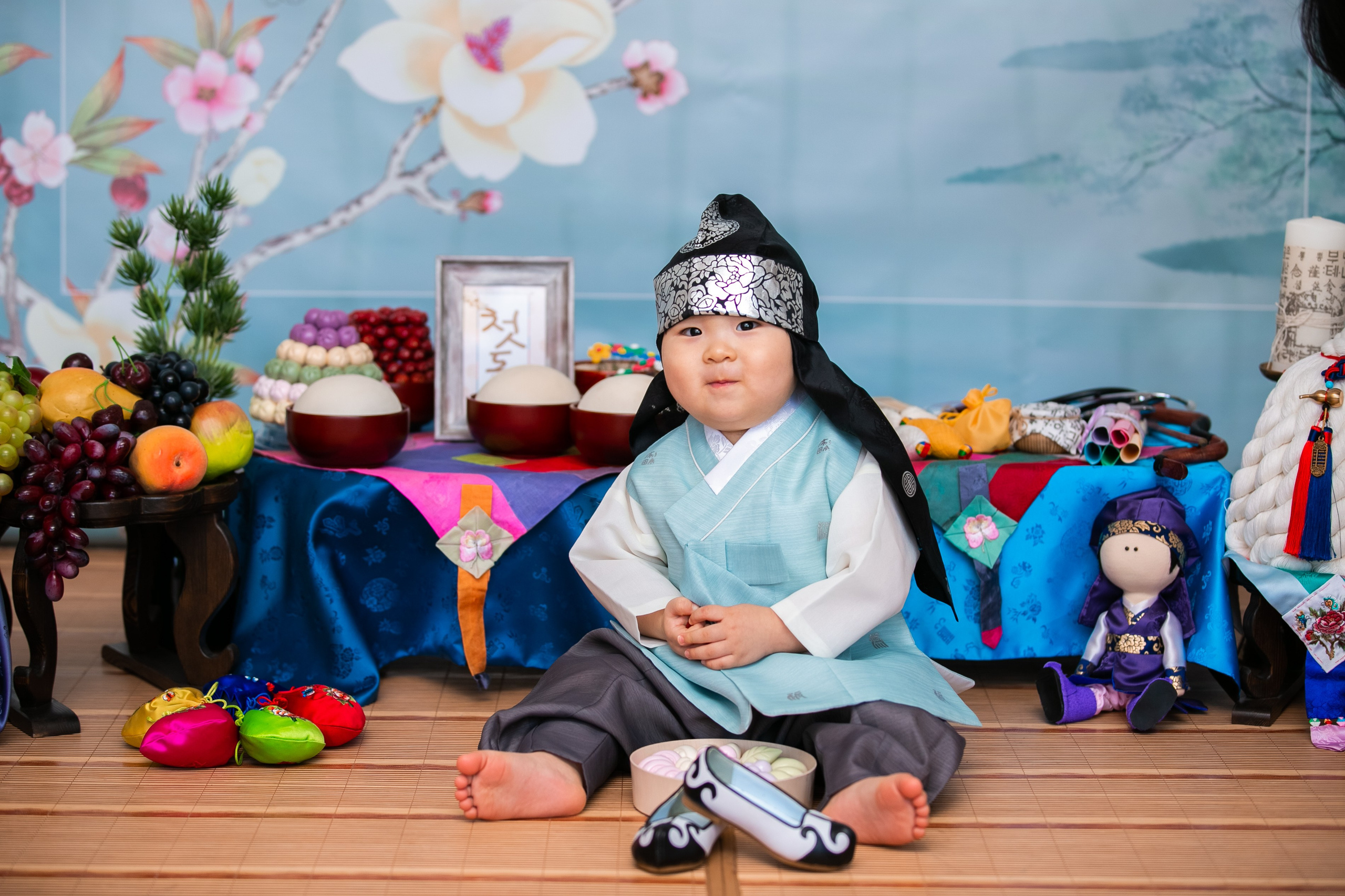 첫돌 Утренняя церемония (малыши). «Инбок» Фото студия