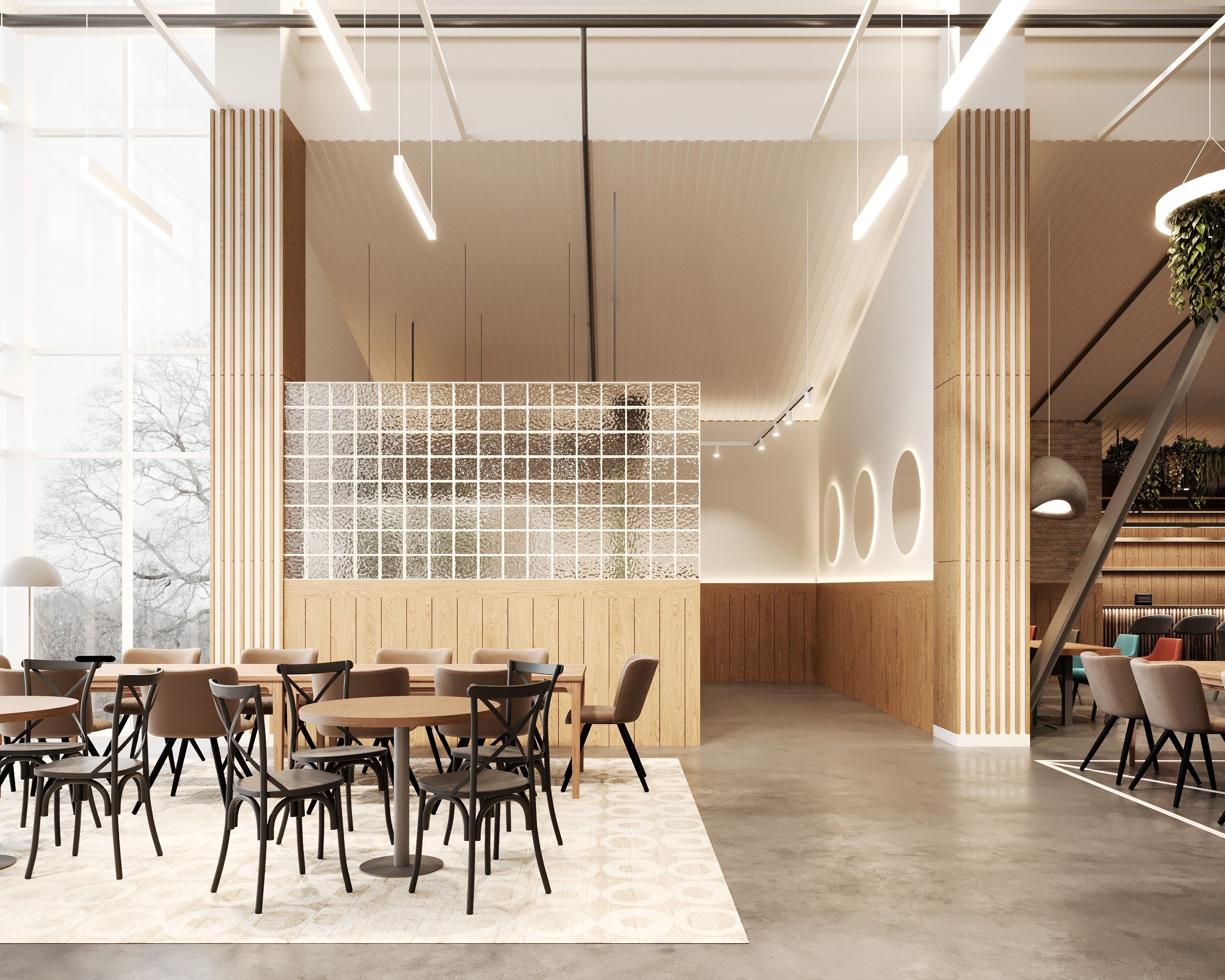 Дизайн кафе на мансардном этаже Ноябрьск. Архитектор-дизайнер в Казани