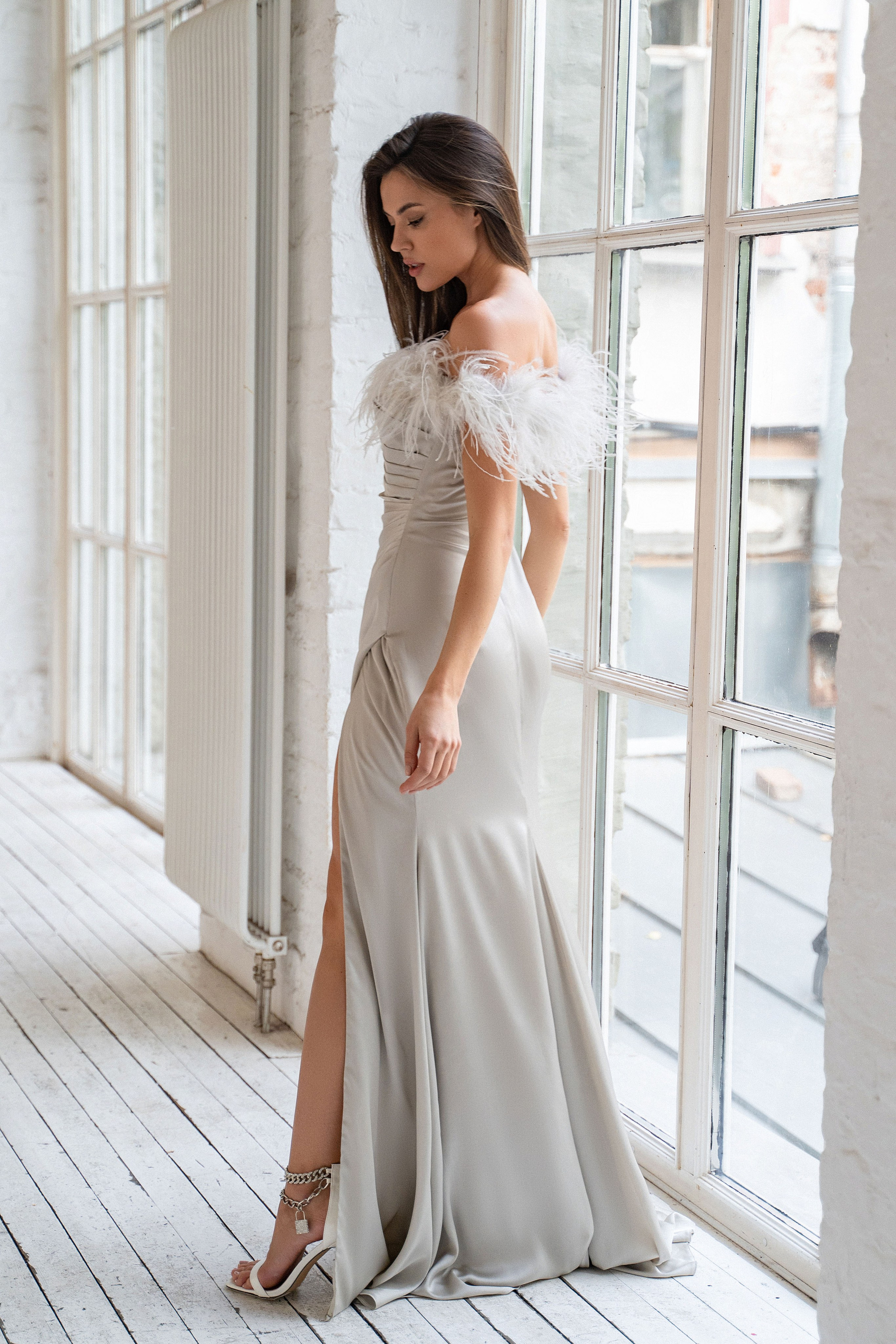 Съемка вечерних платьев DIAFANO с Ксенией. Свадебный и портретный фотограф Клипа Максим