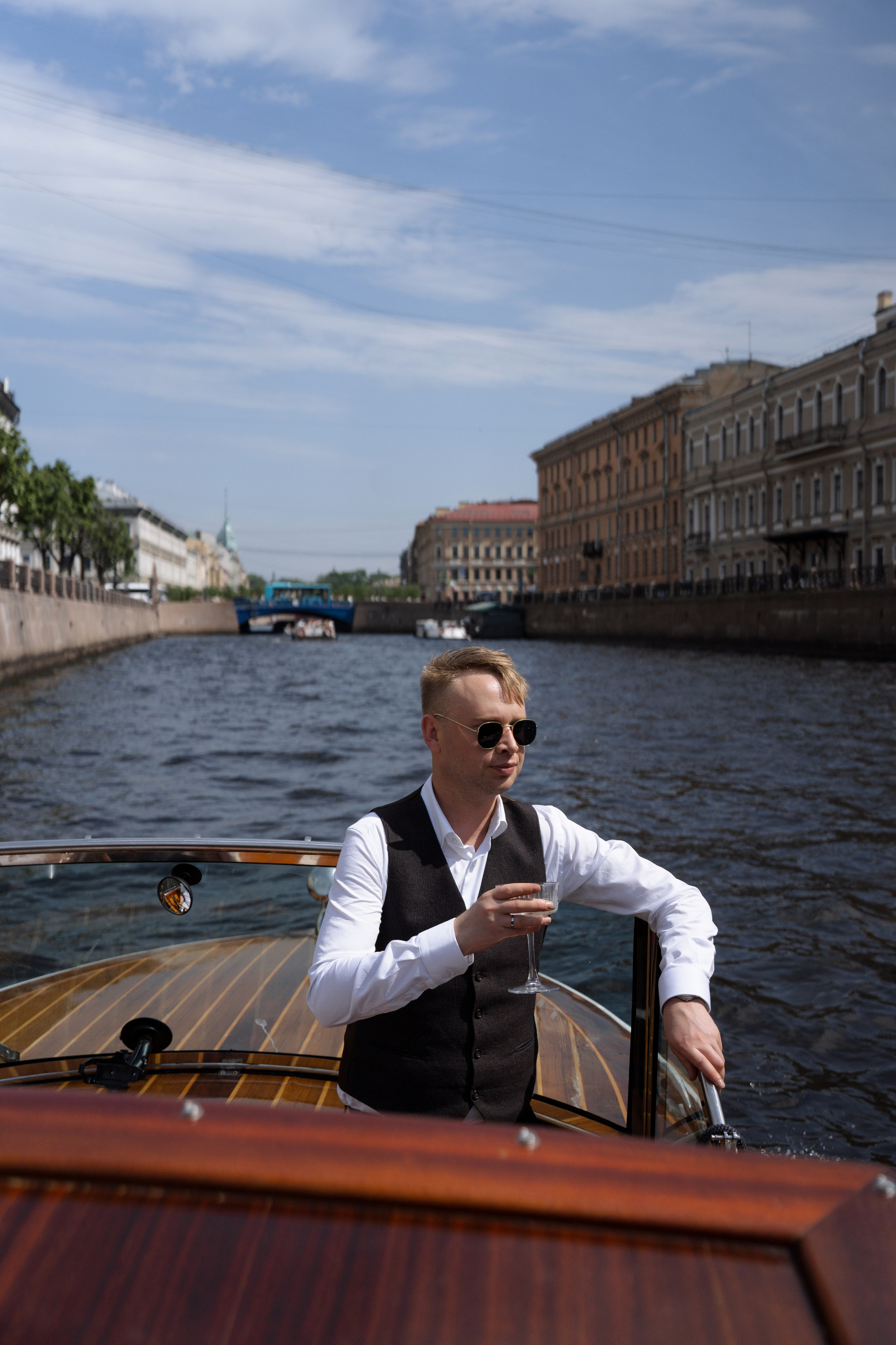 Свадьба на катере. Фотограф Оксана Шавва