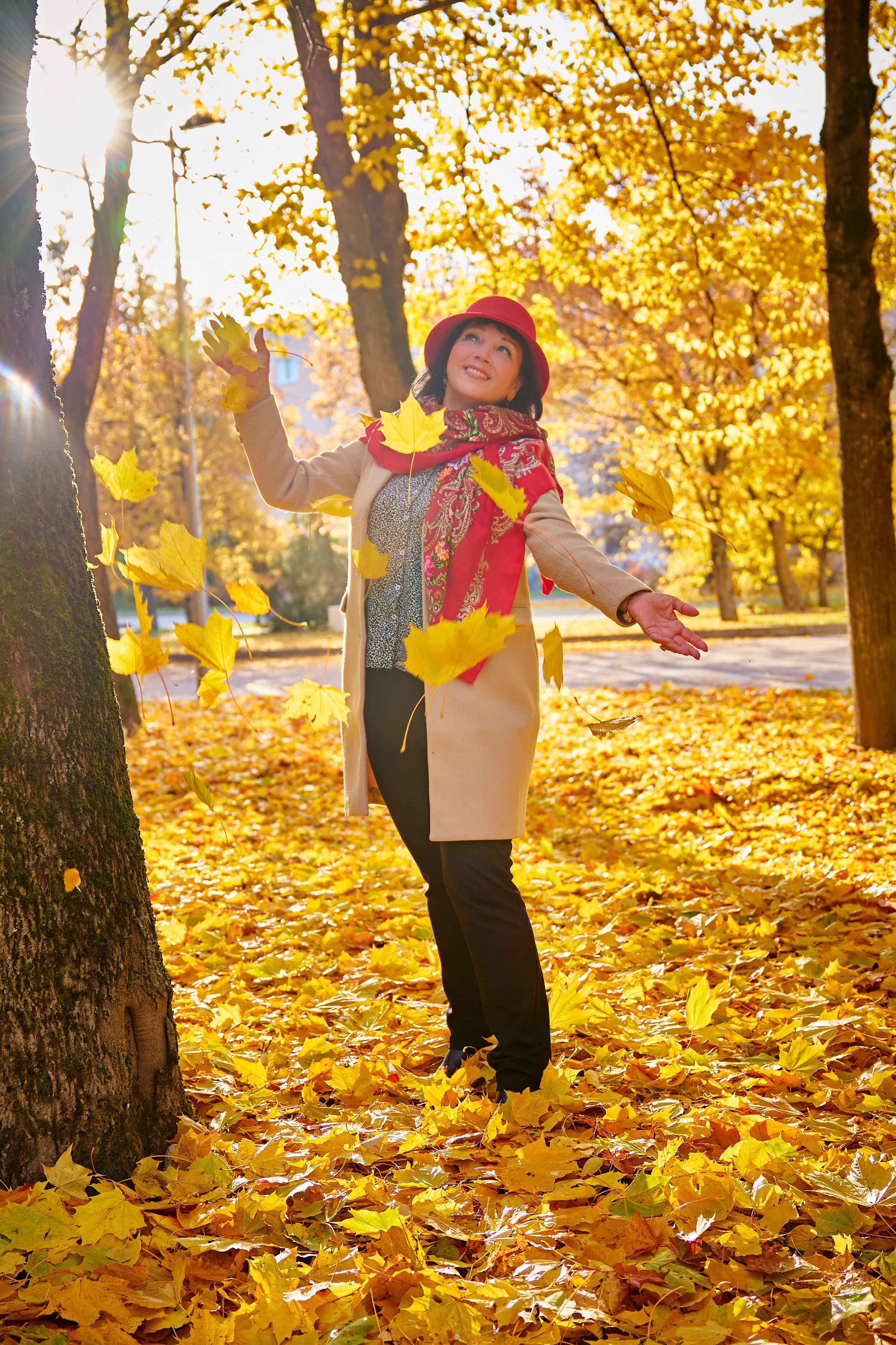Осенняя съемка. Наталия. Фотограф Люся Воробьева