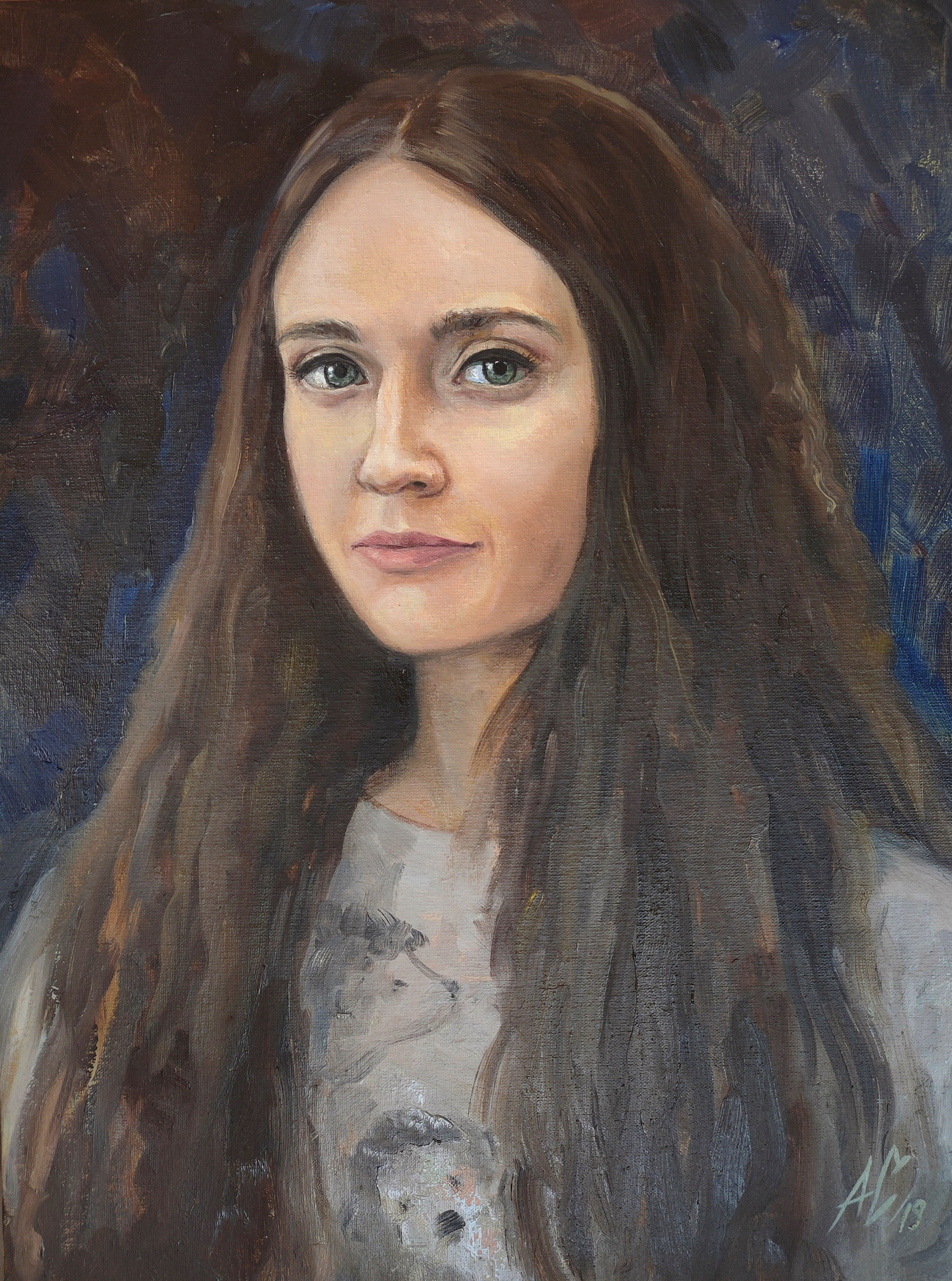 Портрет Нади, холст / масло, 2020