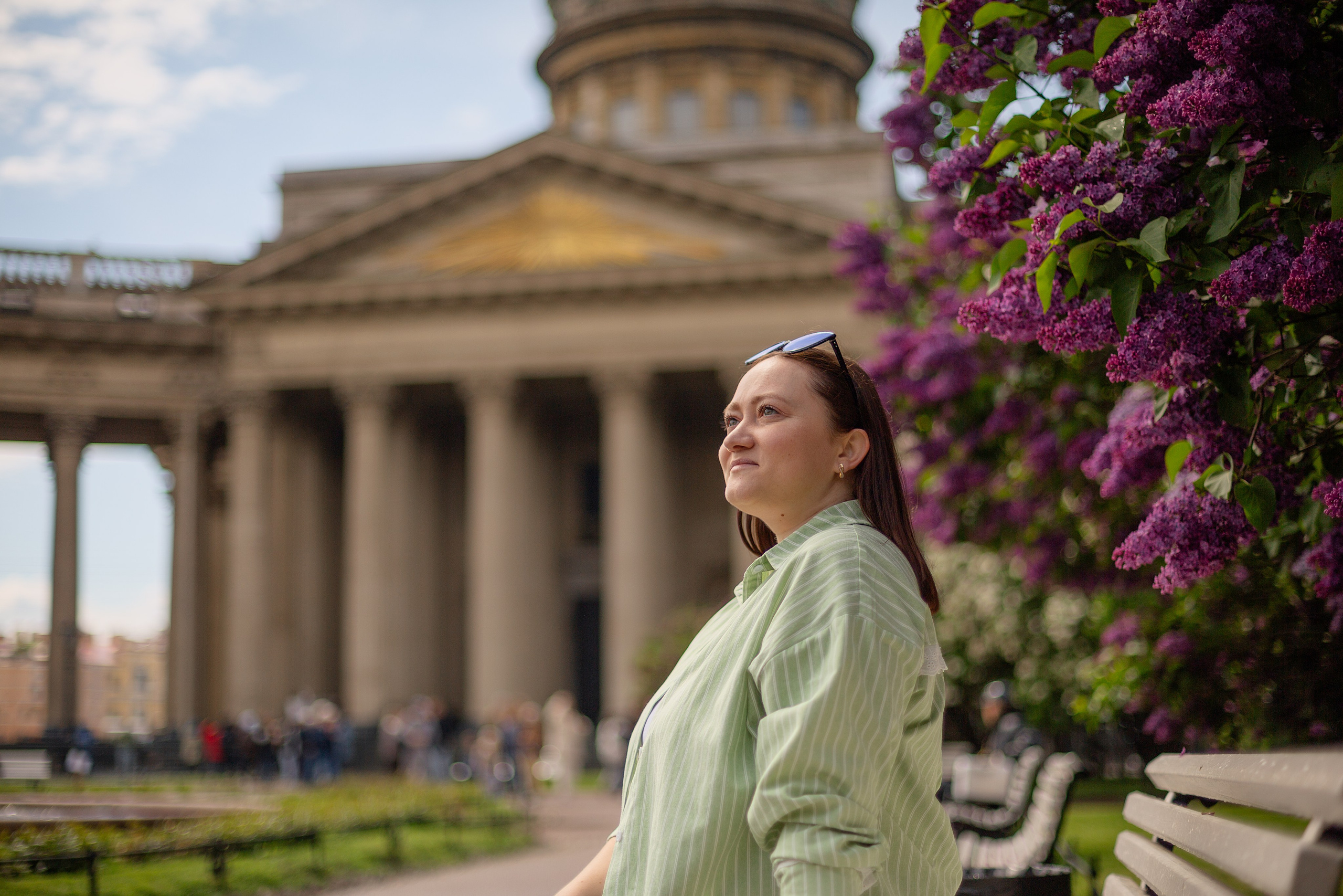 Летняя фотосессия Людмилы в Санкт-Петербурге Казанский собор